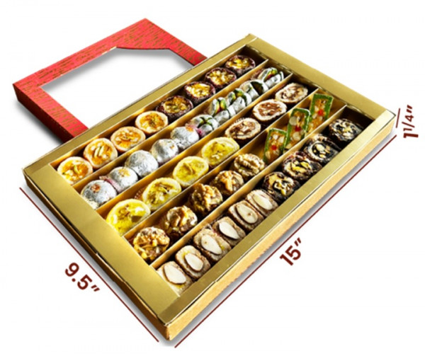 Image of Assorted Fancy Dry Fruit Sweets in Fancy Box