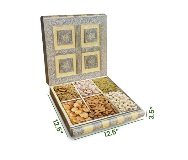 Premium Dry Fruit in Fancy Metal Box 600gm