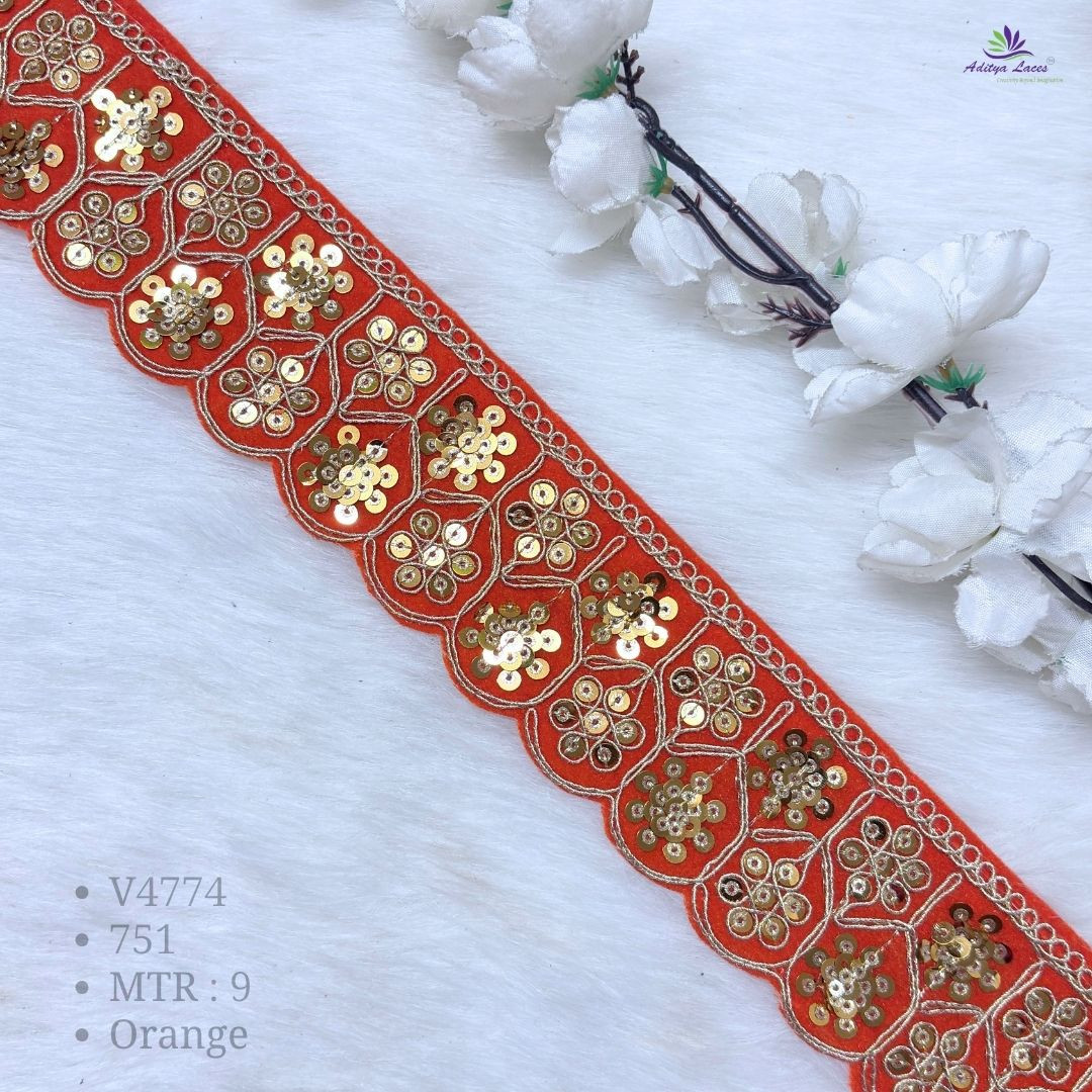 Designer Velvet Sequin Lace