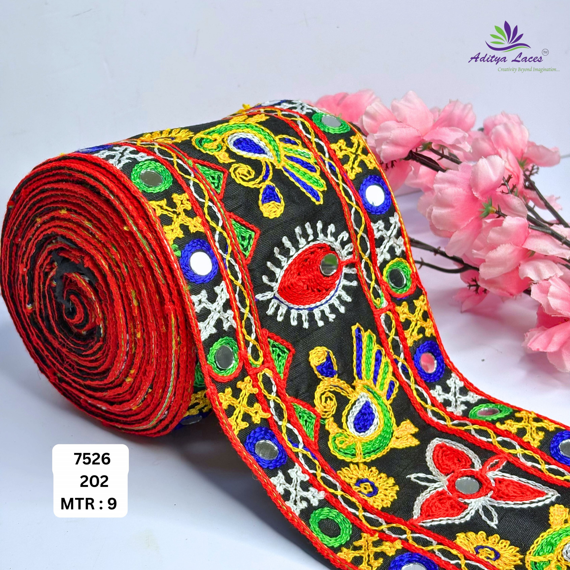 Designer Ethnic Gamthi Lace Border - for Sarees Blouses Kurtis