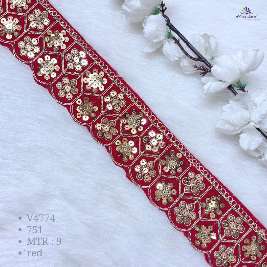Designer Velvet Sequin Lace