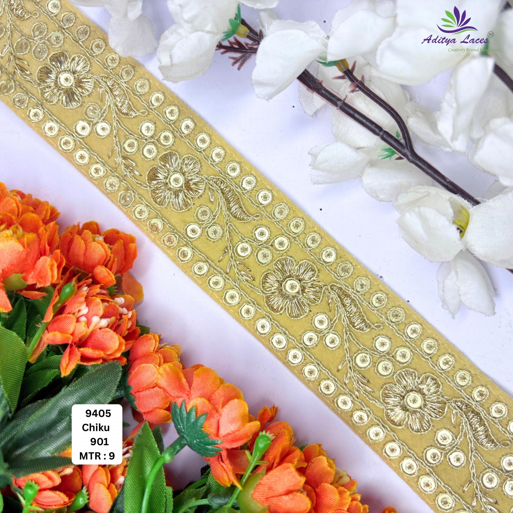 Premium Velvet Lace Border Trim for Saree Lehenga Bridal Wear