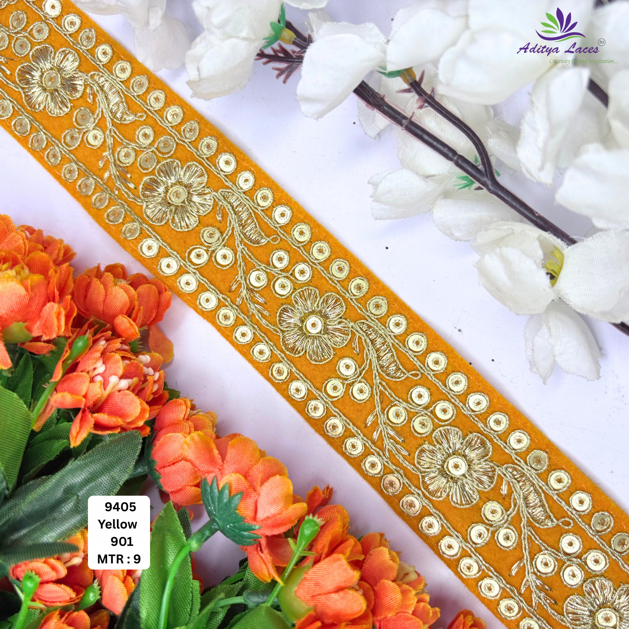Premium Velvet Lace Border Trim for Saree Lehenga Bridal Wear