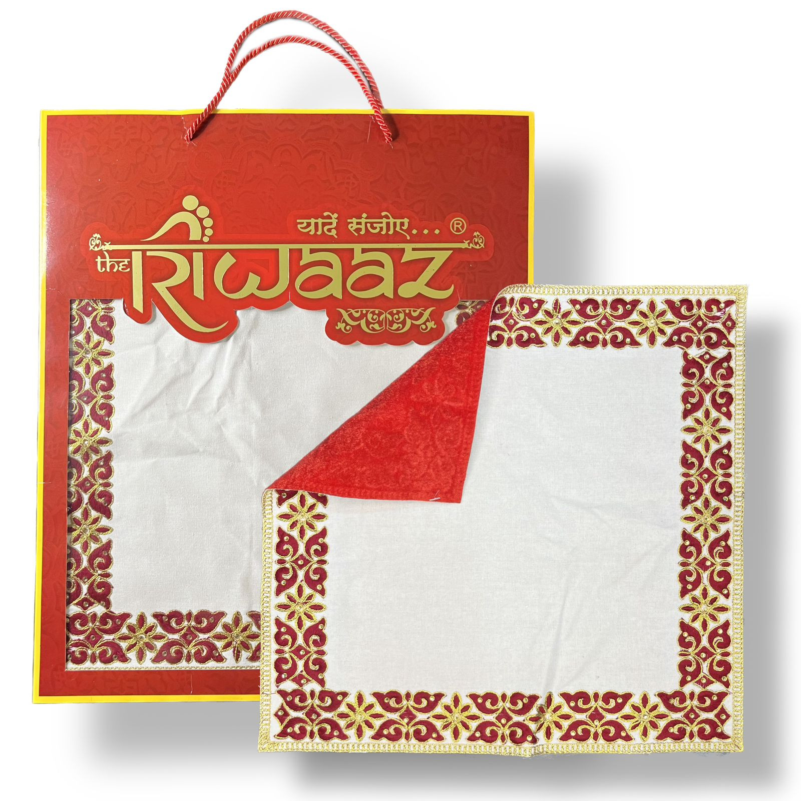 Traditional Red Gold Festive Decor for Weddings Pooja