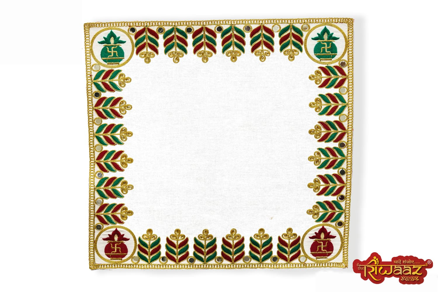 Ethnic Red Gold Festive Decor for Weddings Pooja