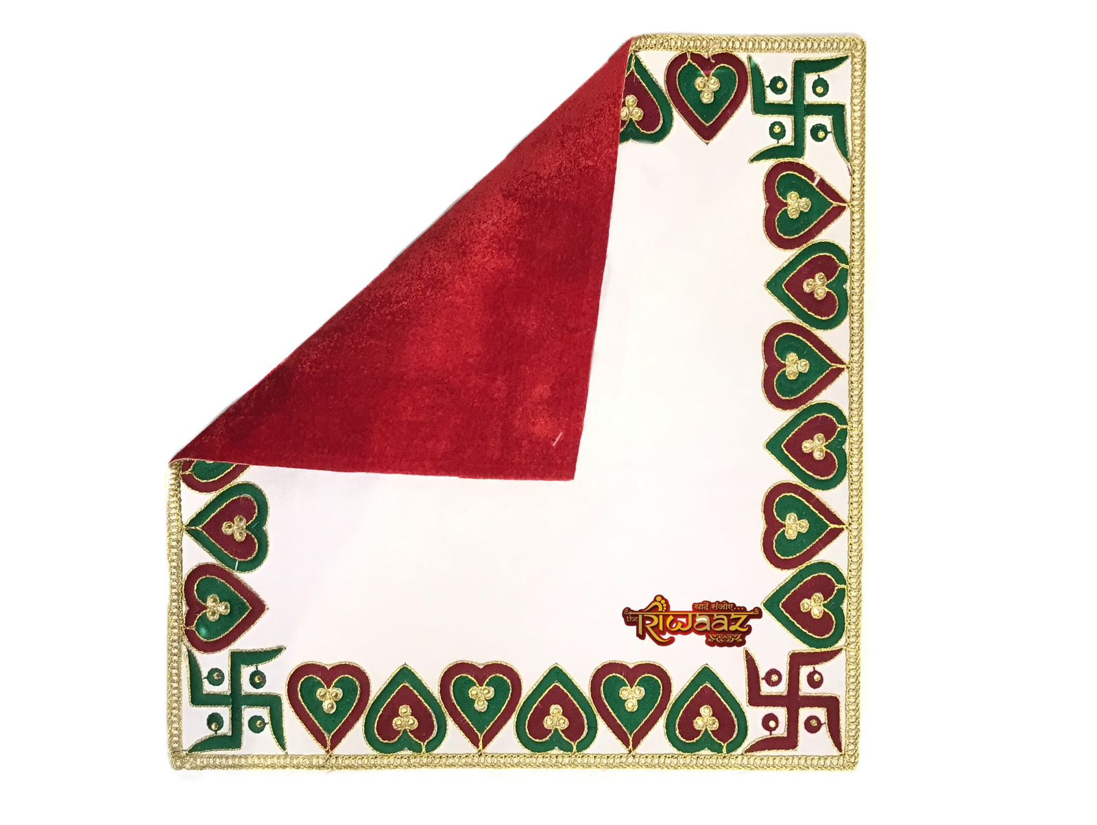 Cultural Red Gold Festive Decor for Weddings Pooja