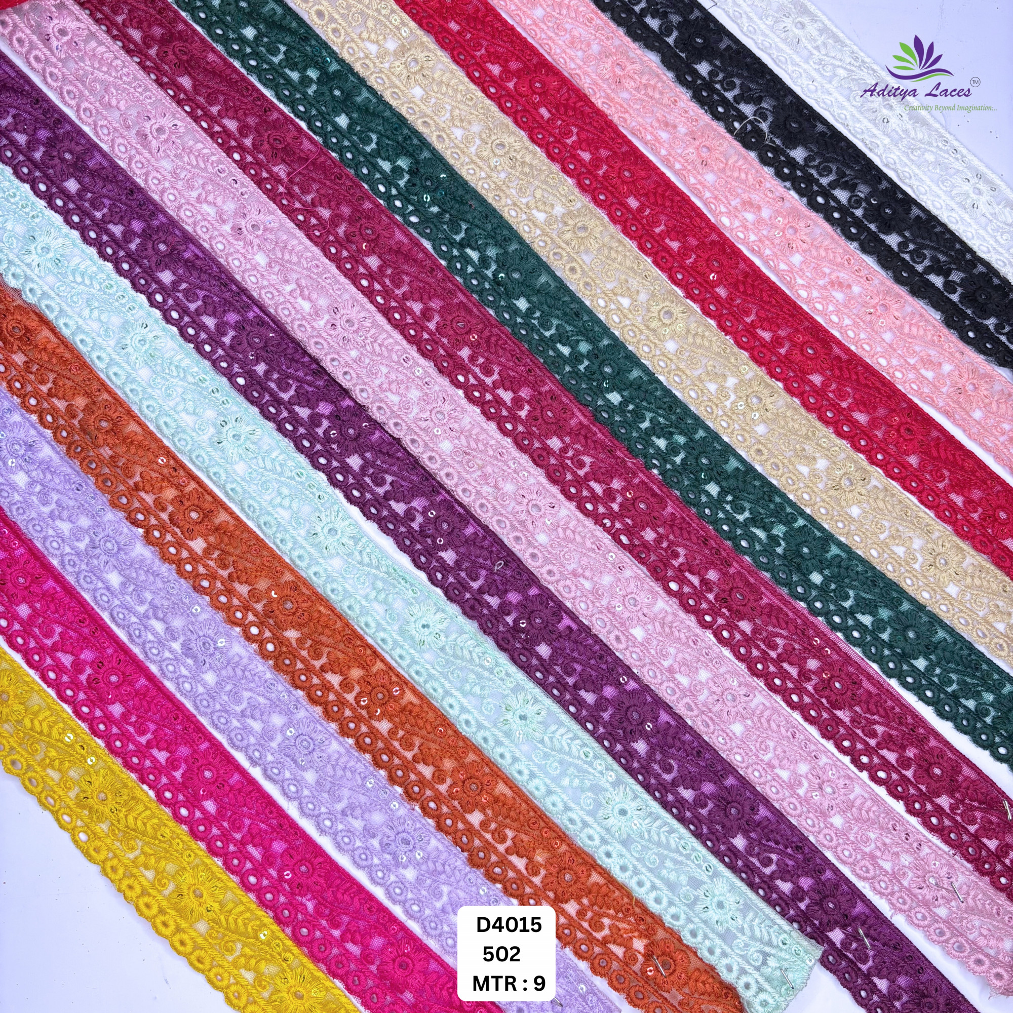 Designer Dyable Lace Border for Saree Bridal Ethnic Wear