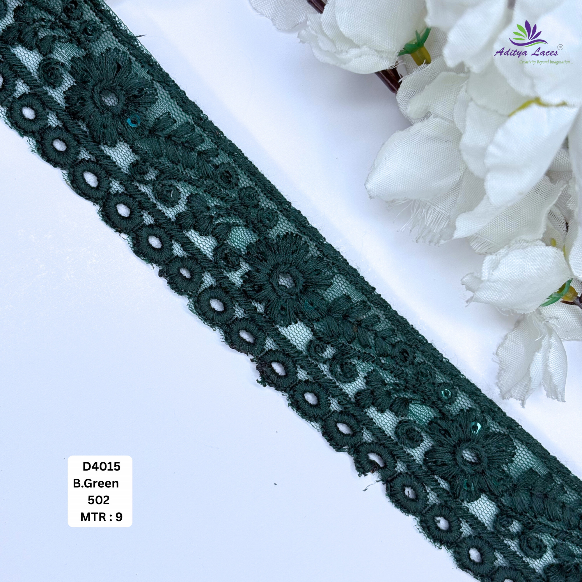 Designer Dyable Lace Border for Saree Bridal Ethnic Wear