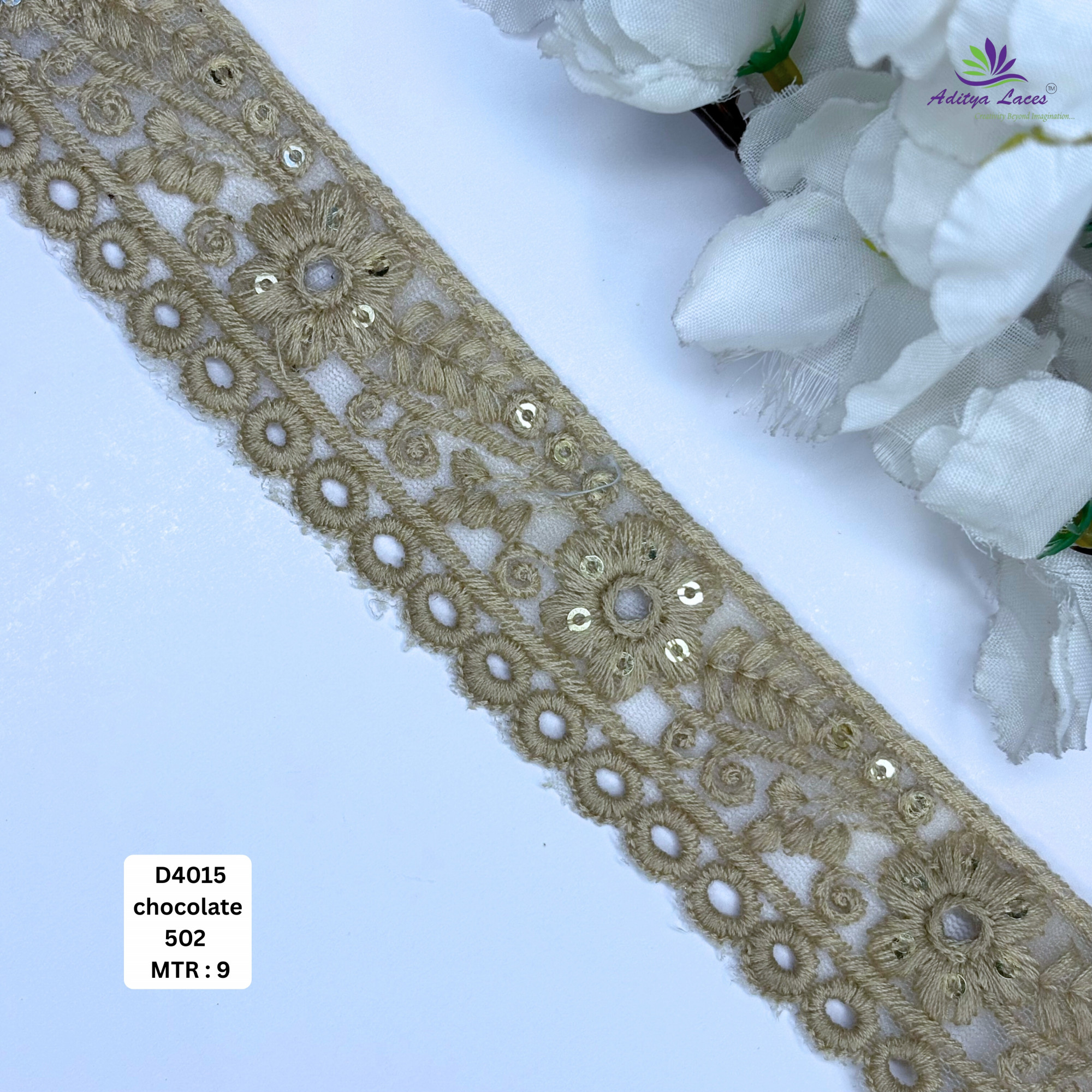 Designer Dyable Lace Border for Saree Bridal Ethnic Wear