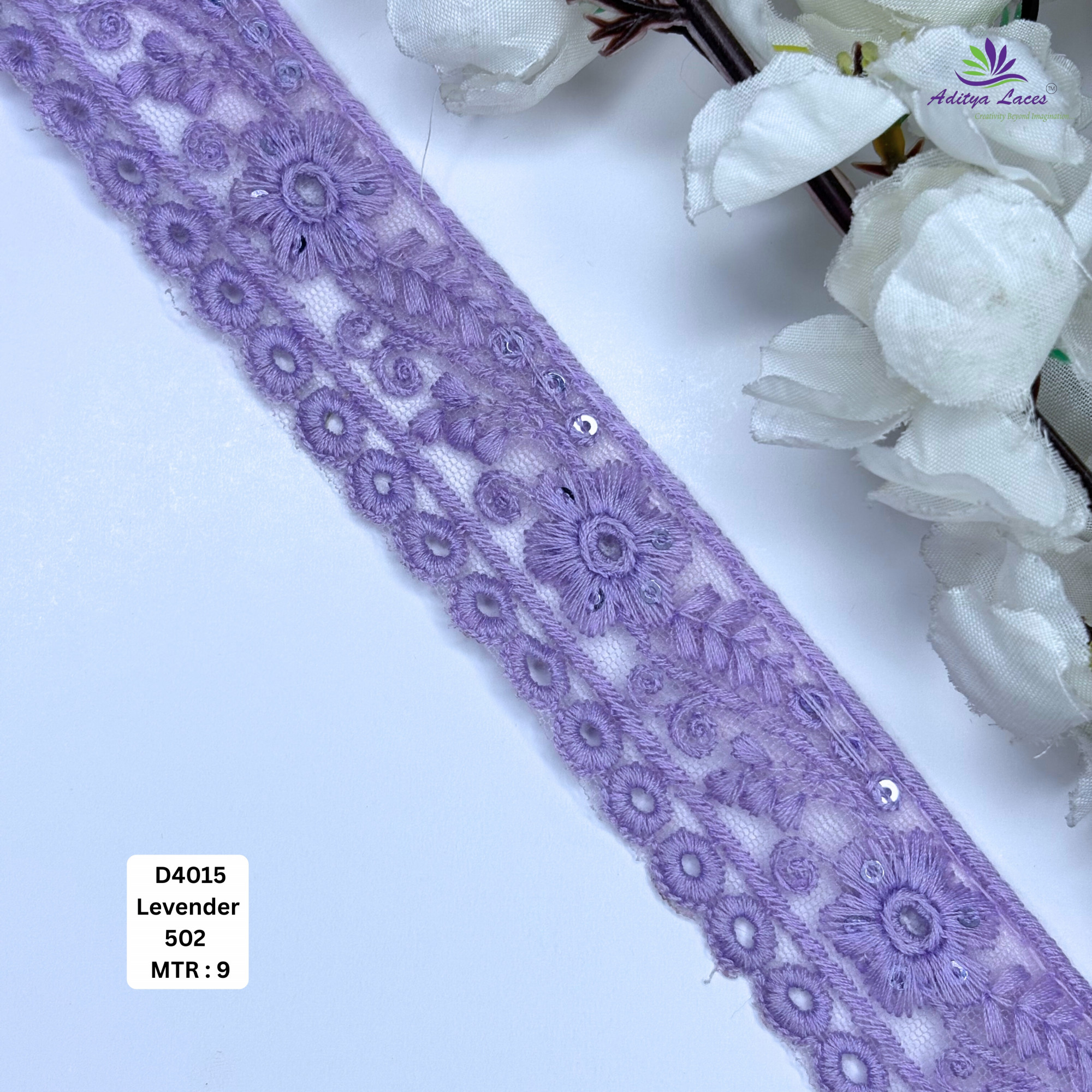 Designer Dyable Lace Border for Saree Bridal Ethnic Wear