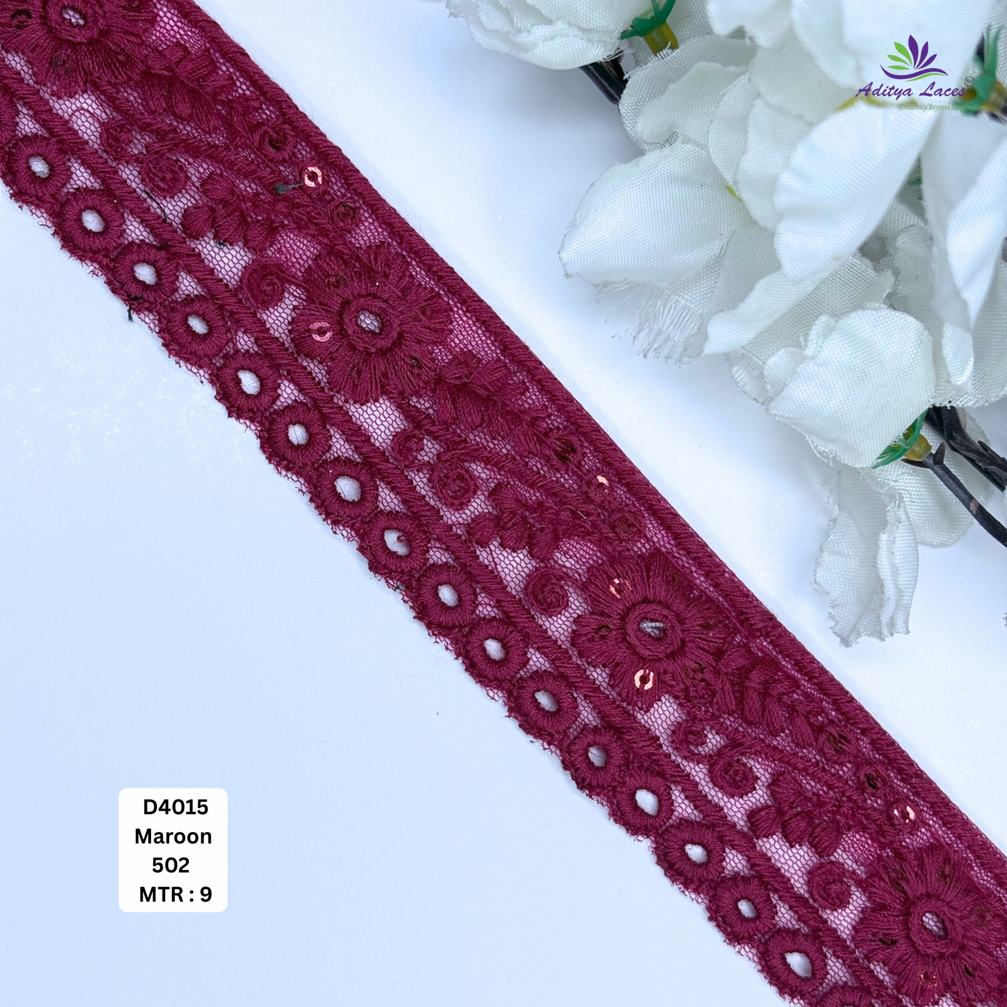 Designer Dyable Lace Border for Saree Bridal Ethnic Wear
