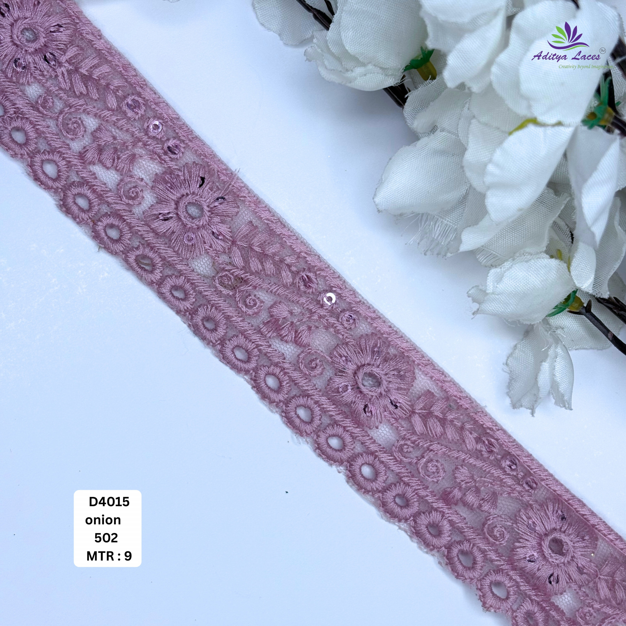Designer Dyable Lace Border for Saree Bridal Ethnic Wear