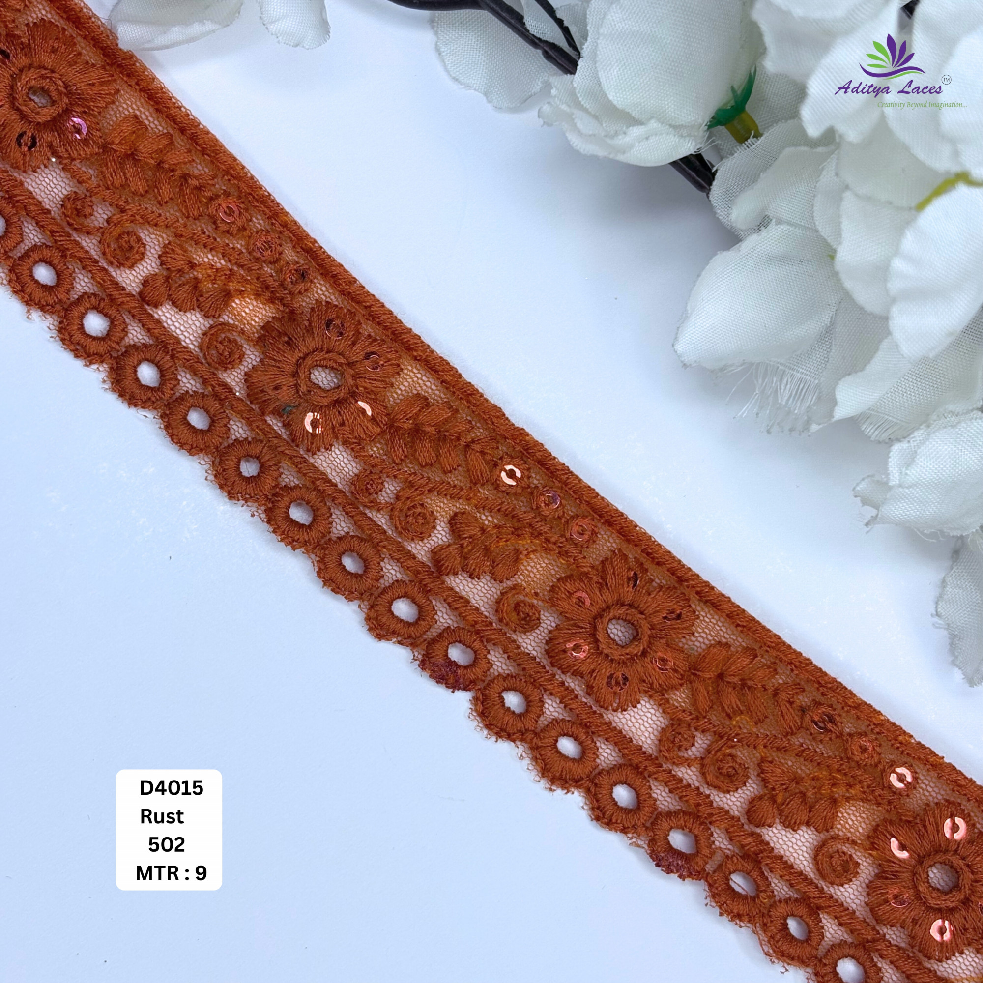 Designer Dyable Lace Border for Saree Bridal Ethnic Wear