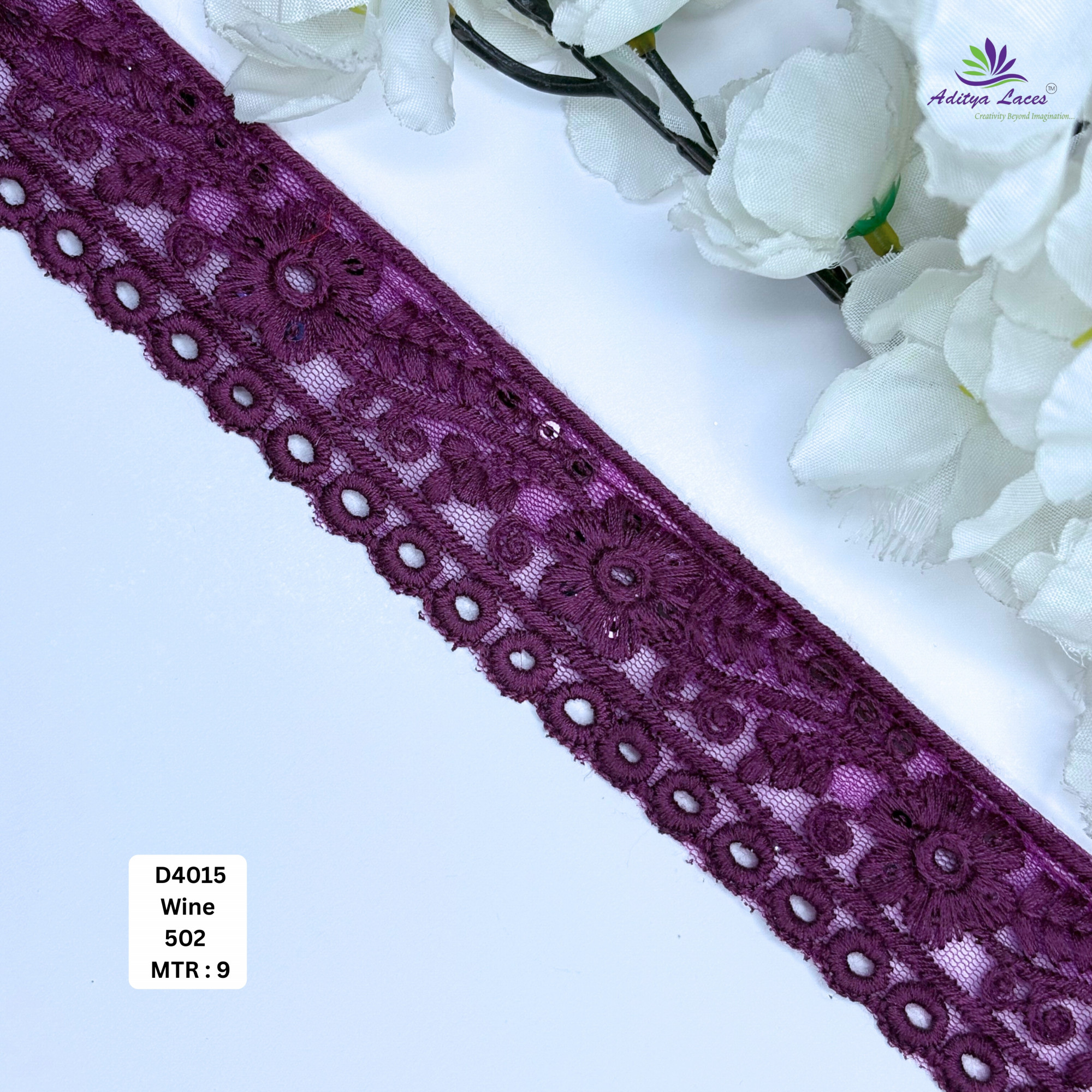 Designer Dyable Lace Border for Saree Bridal Ethnic Wear