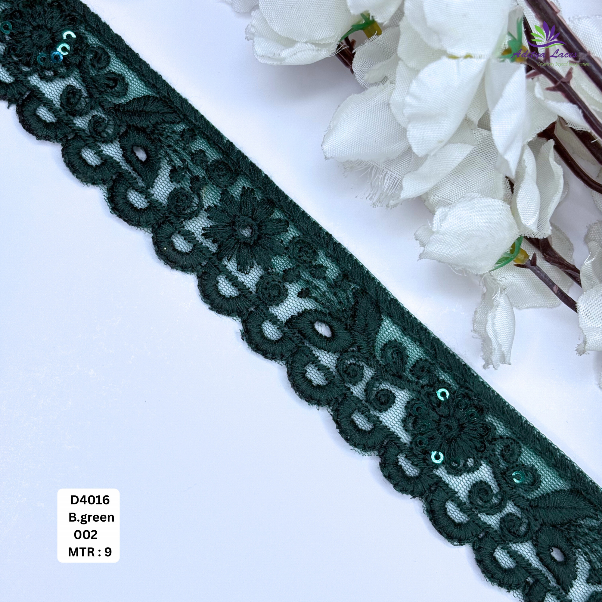 Decorative Dyable Lace Border for Saree Bridal Ethnic Wear