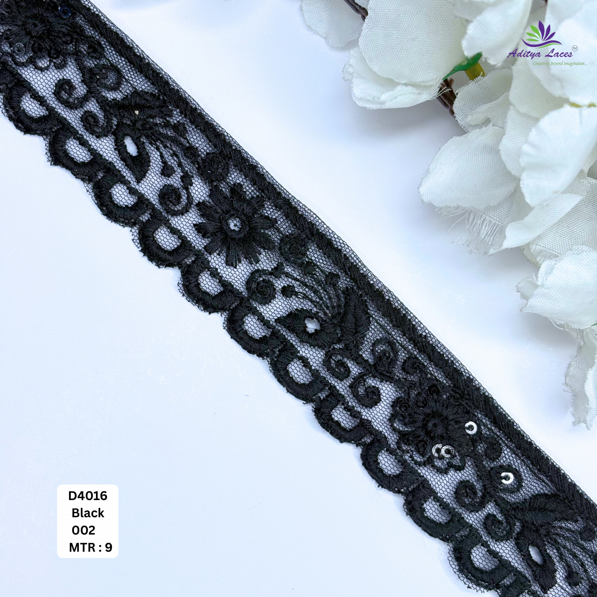 Decorative Dyable Lace Border for Saree Bridal Ethnic Wear