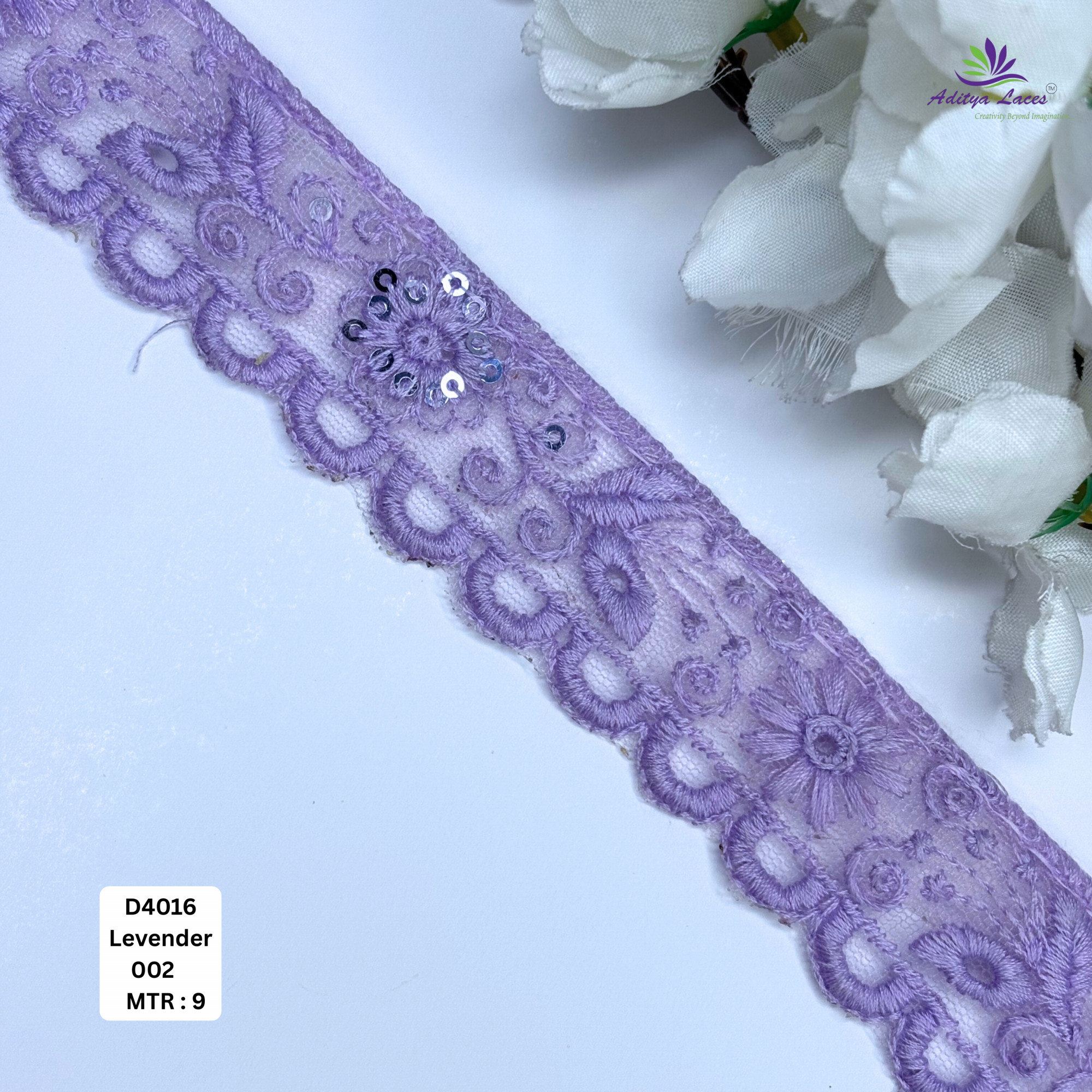 Decorative Dyable Lace Border for Saree Bridal Ethnic Wear