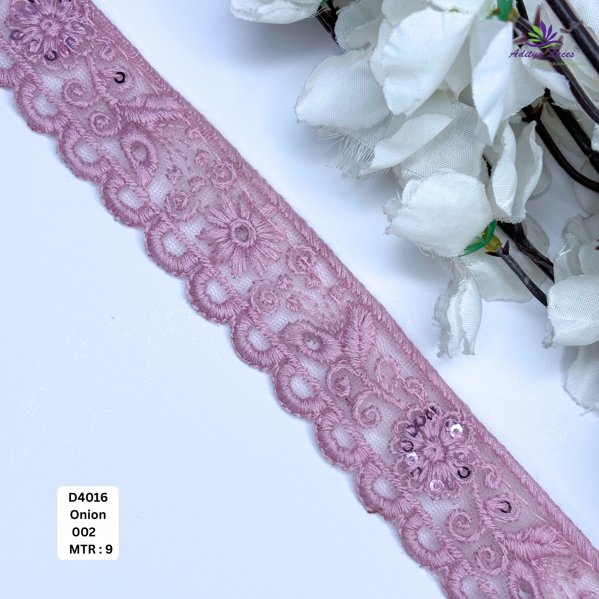 Decorative Dyable Lace Border for Saree Bridal Ethnic Wear
