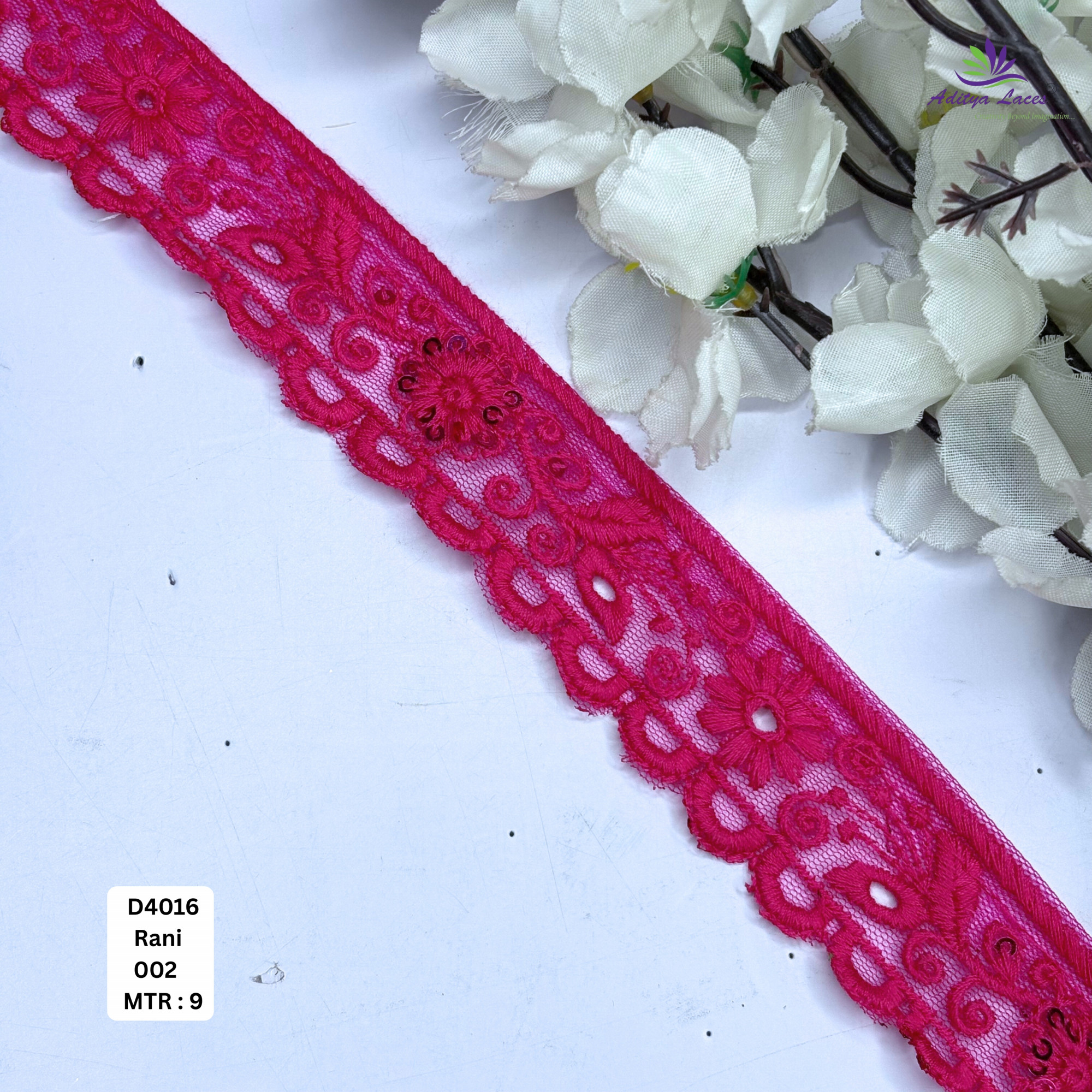 Decorative Dyable Lace Border for Saree Bridal Ethnic Wear