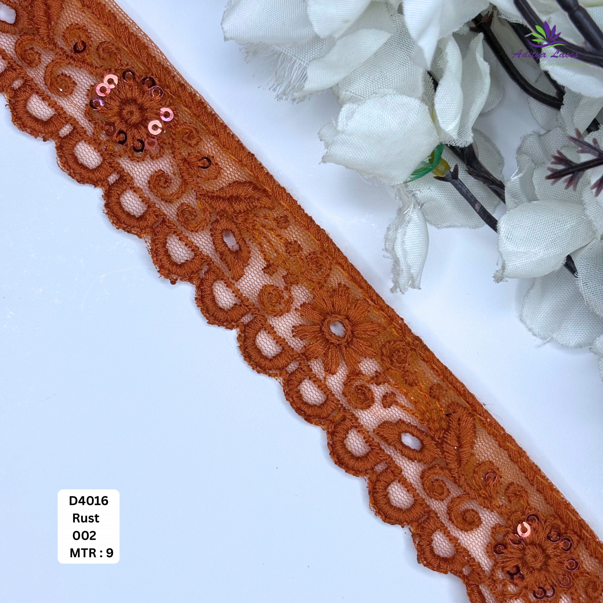 Decorative Dyable Lace Border for Saree Bridal Ethnic Wear