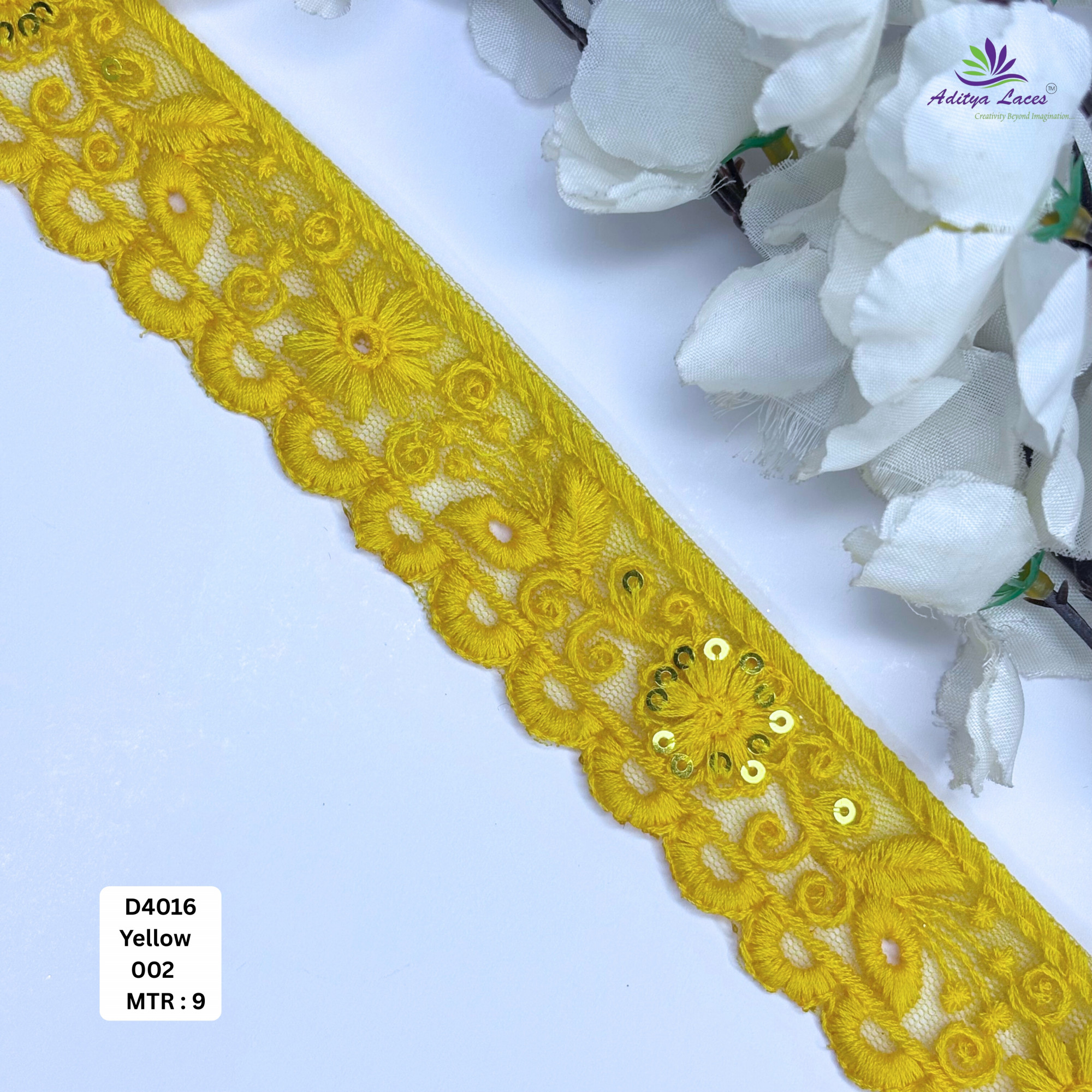 Decorative Dyable Lace Border for Saree Bridal Ethnic Wear