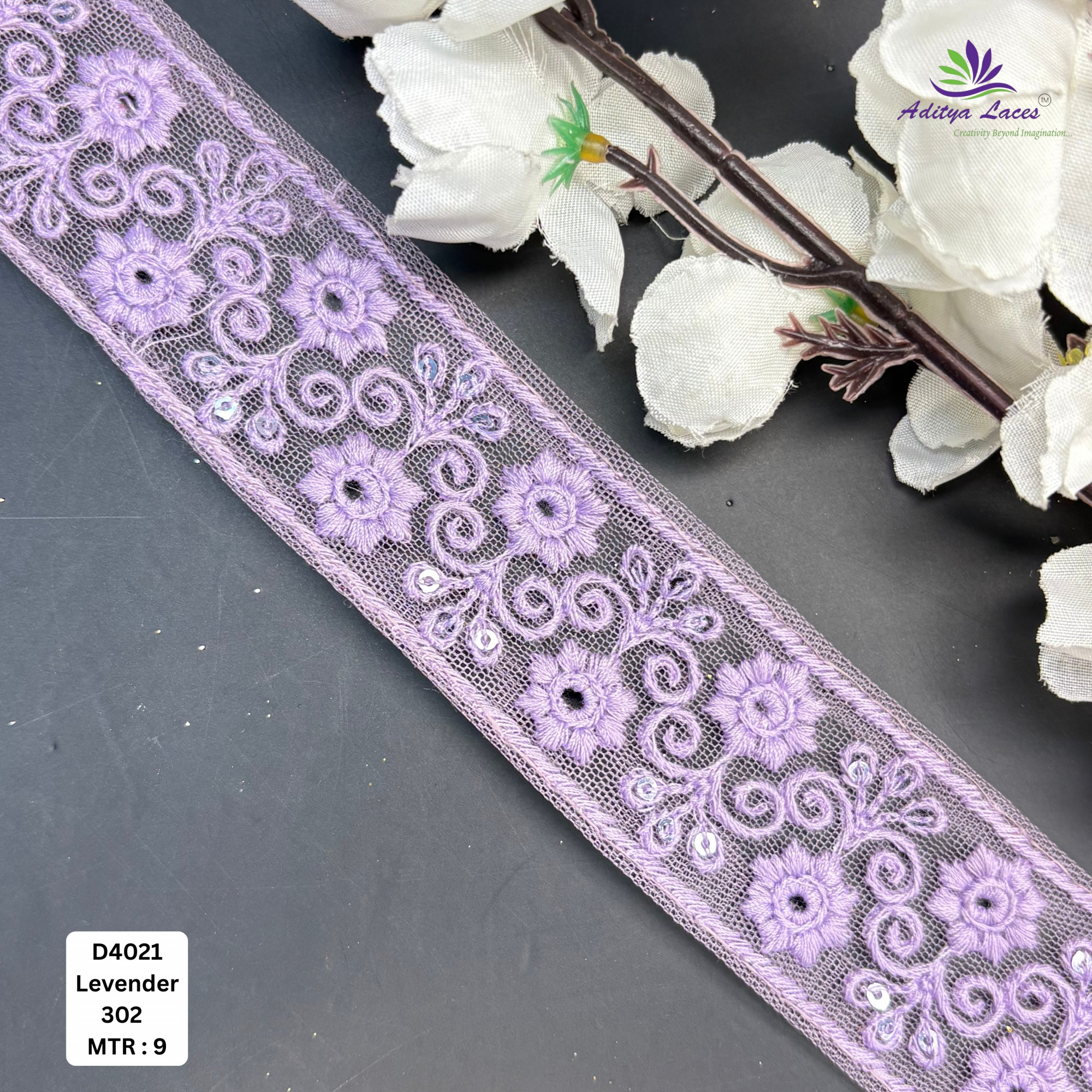 Decorative Dyable Lace Border for Saree Bridal Ethnic Wear