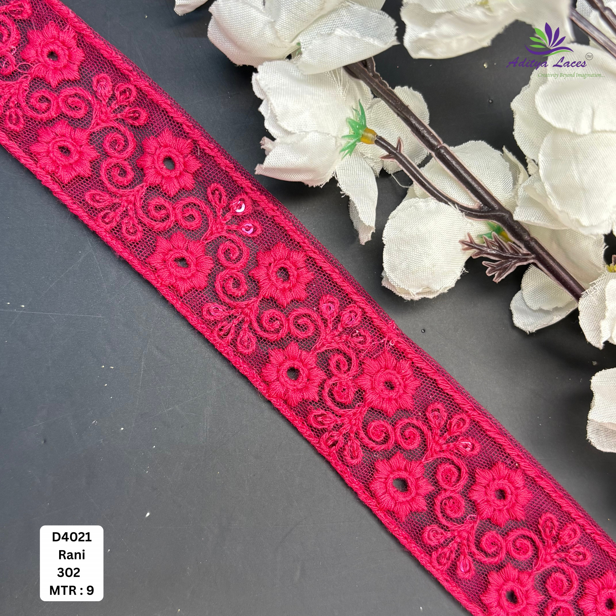 Decorative Dyable Lace Border for Saree Bridal Ethnic Wear