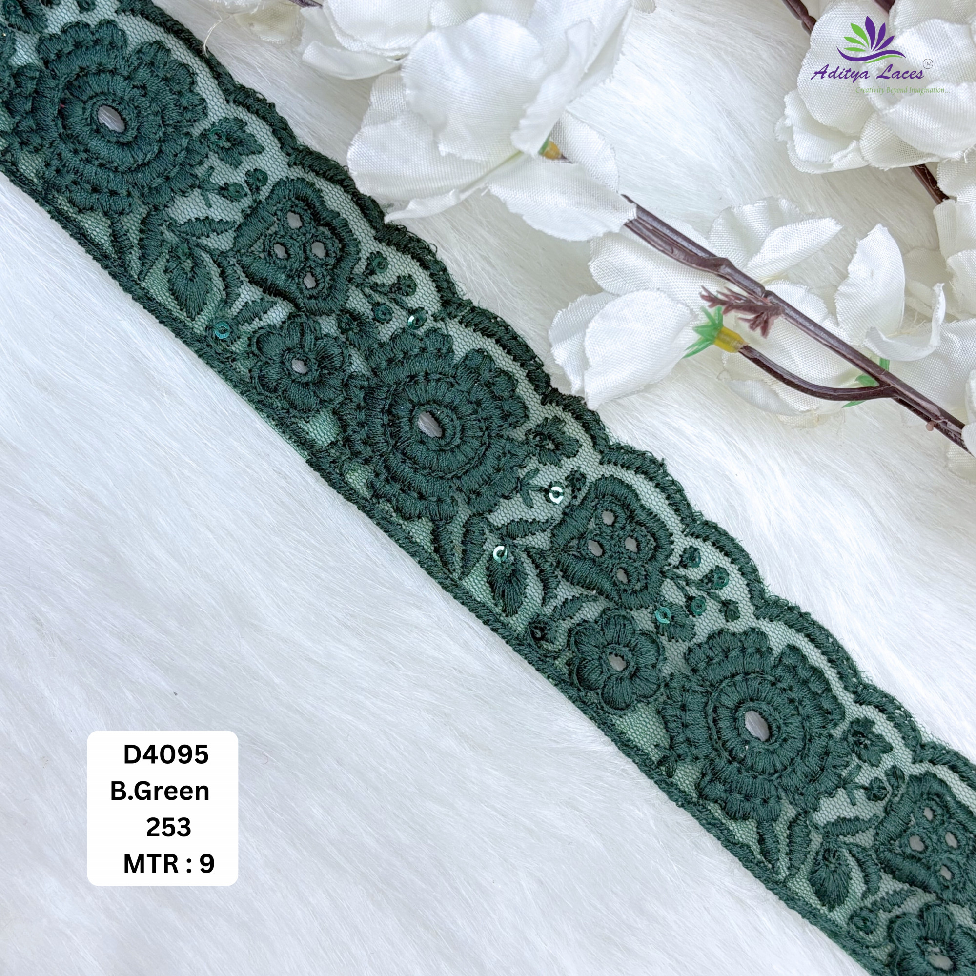 Fancy Dyable Lace Border for Saree Bridal Ethnic Wear