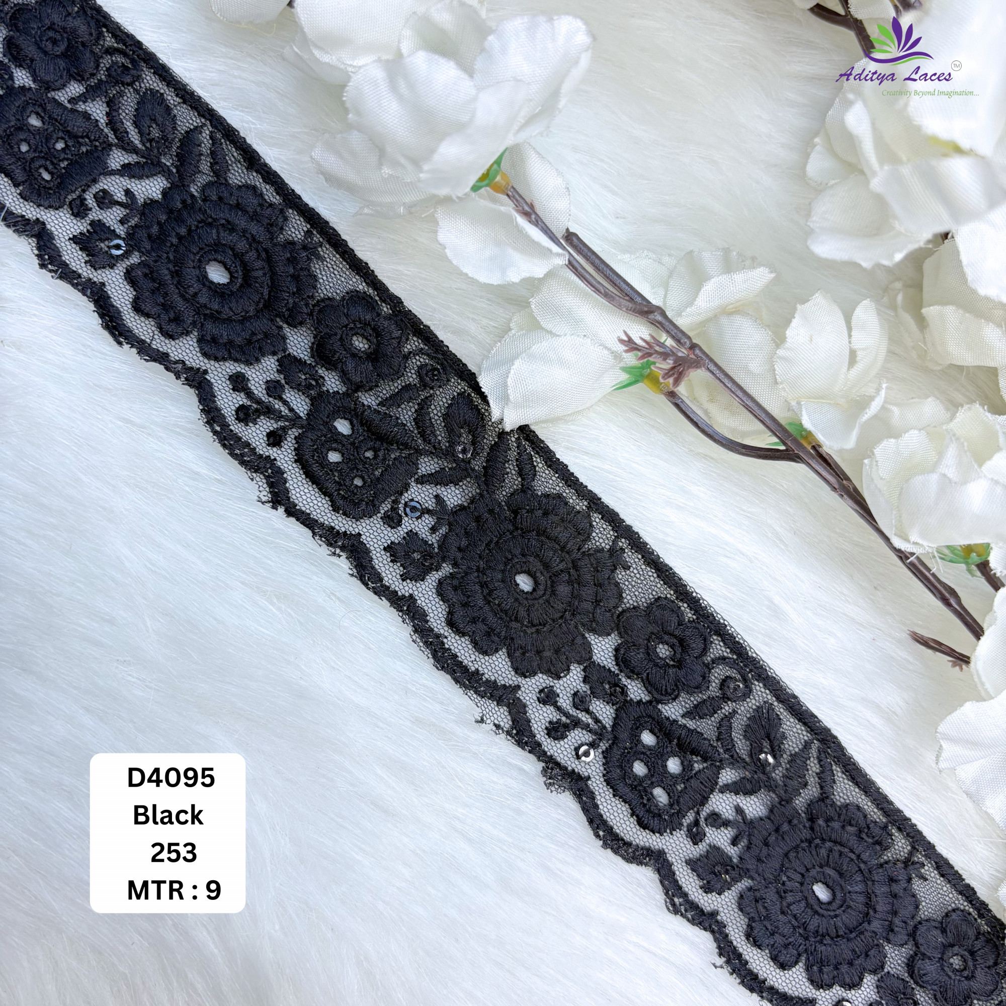 Fancy Dyable Lace Border for Saree Bridal Ethnic Wear