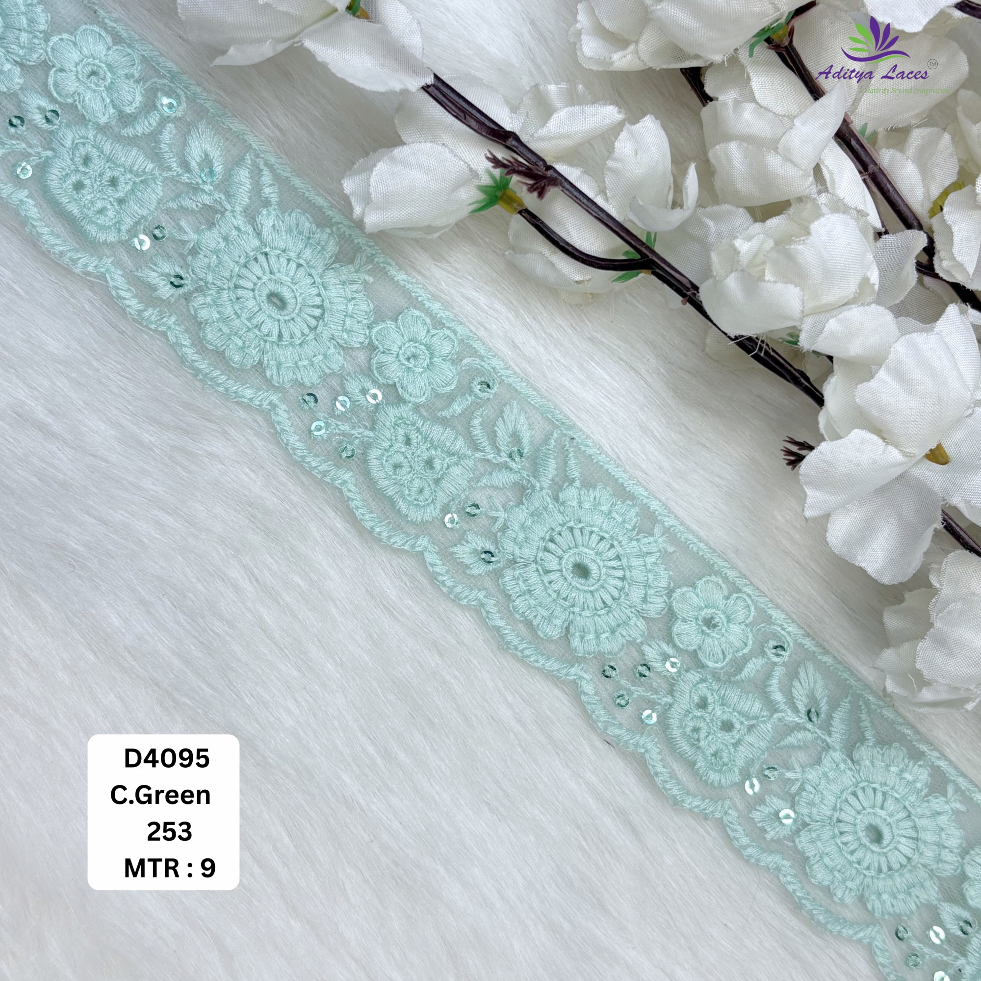 Fancy Dyable Lace Border for Saree Bridal Ethnic Wear