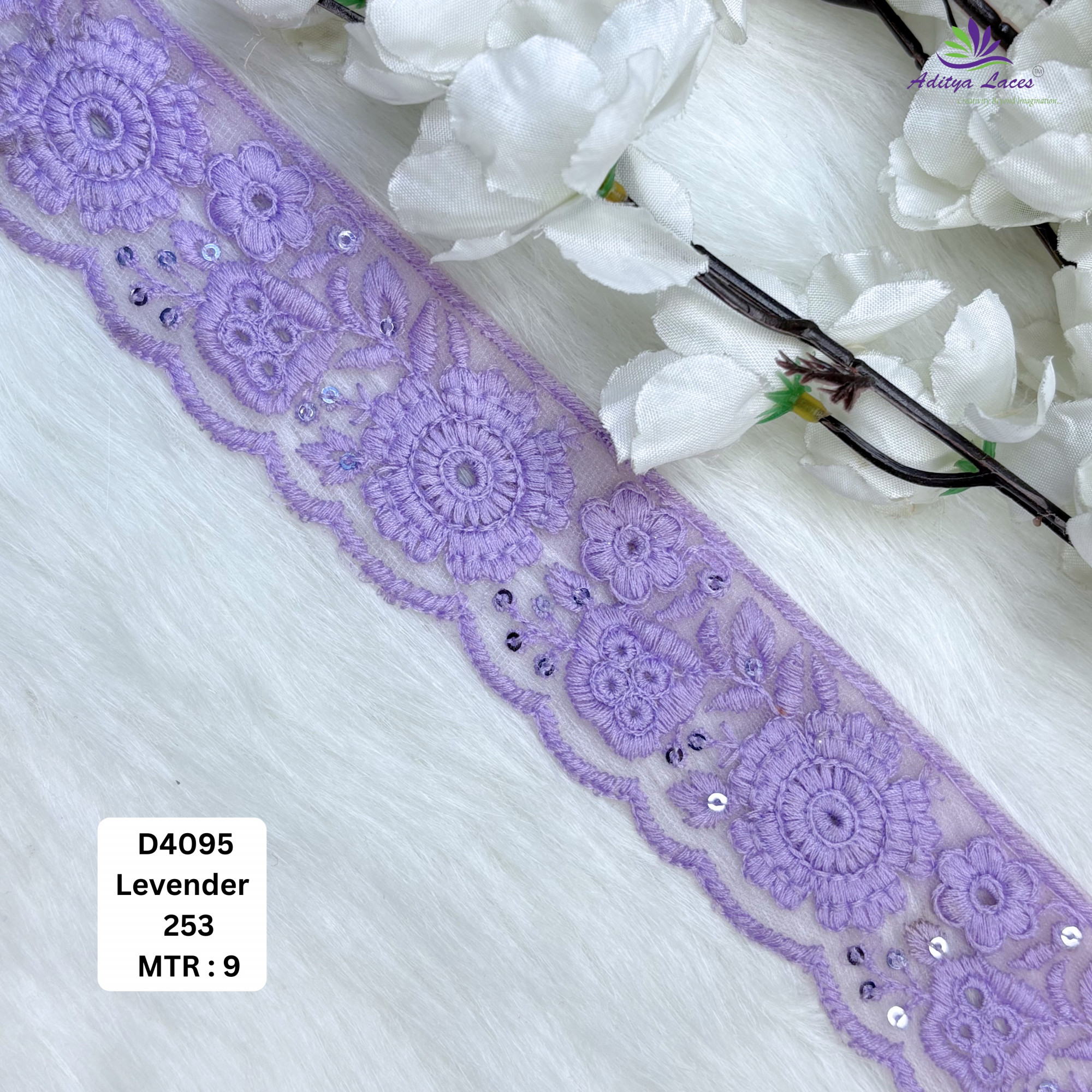 Fancy Dyable Lace Border for Saree Bridal Ethnic Wear
