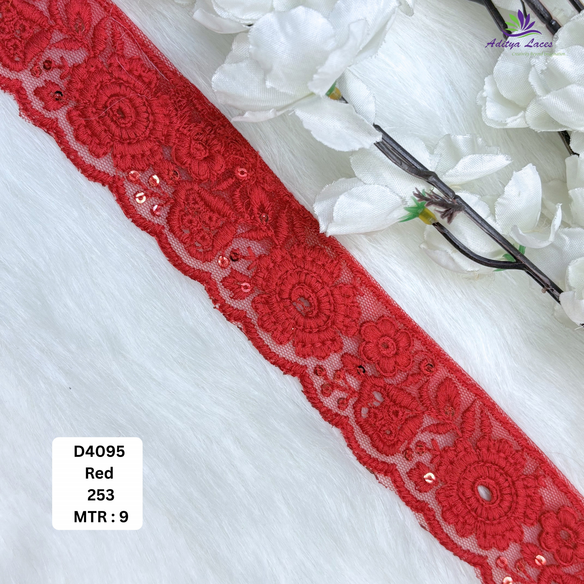 Fancy Dyable Lace Border for Saree Bridal Ethnic Wear