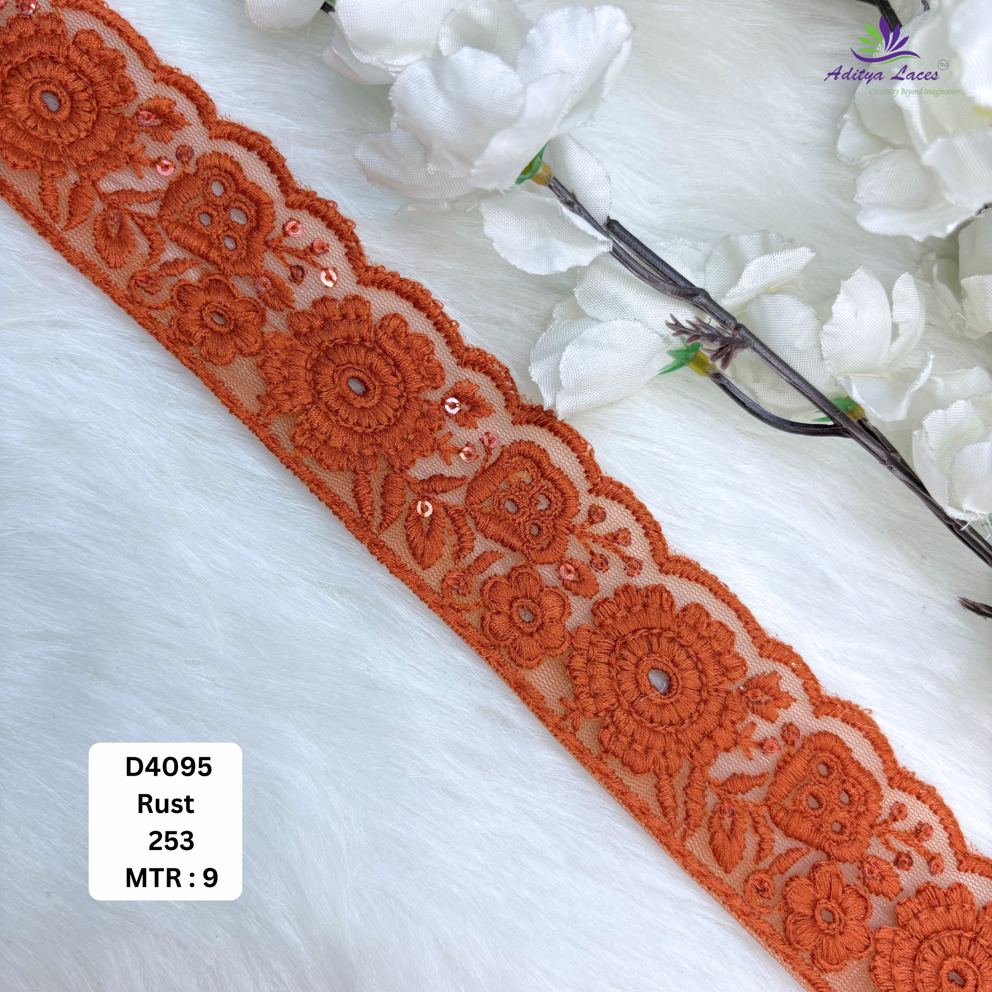 Fancy Dyable Lace Border for Saree Bridal Ethnic Wear