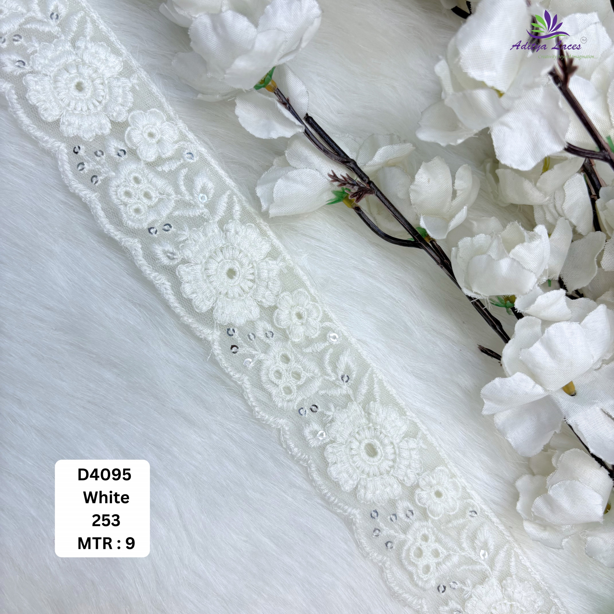 Fancy Dyable Lace Border for Saree Bridal Ethnic Wear