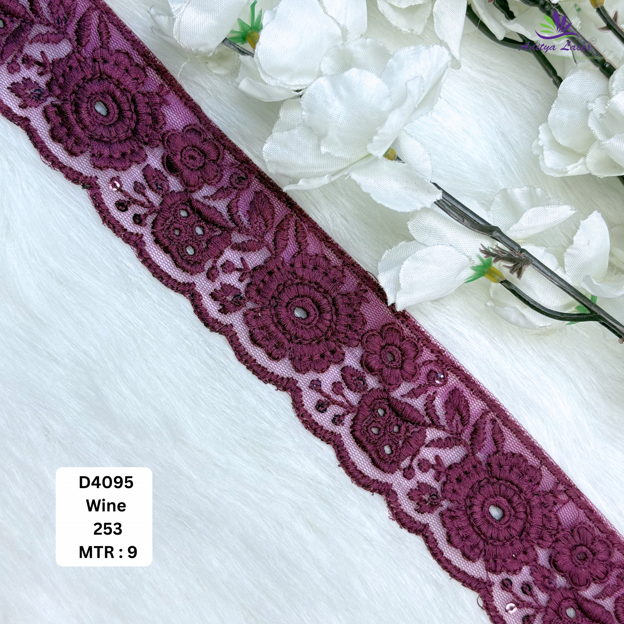Fancy Dyable Lace Border for Saree Bridal Ethnic Wear