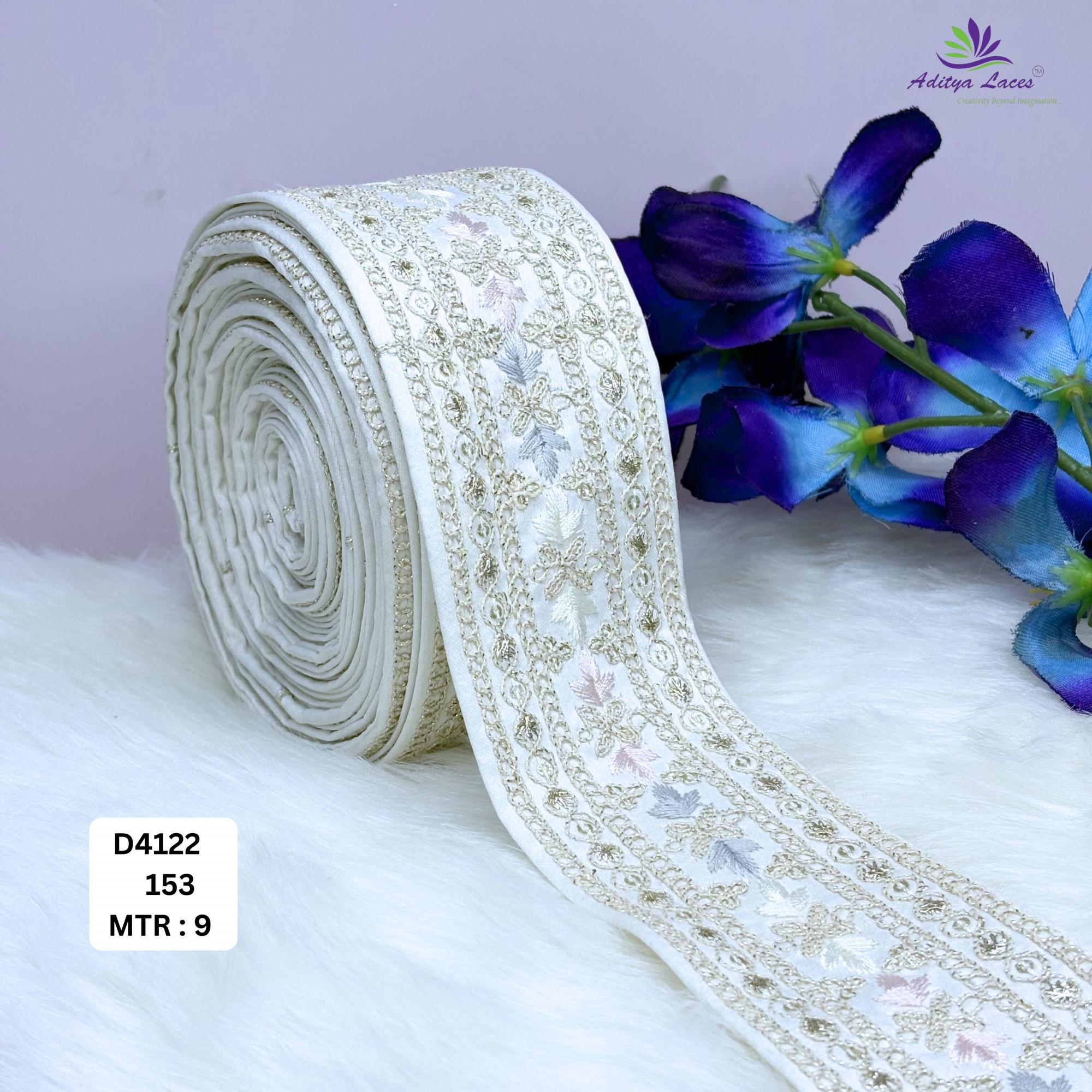 Classic Dyable Lace Border for Saree Bridal Ethnic Wear
