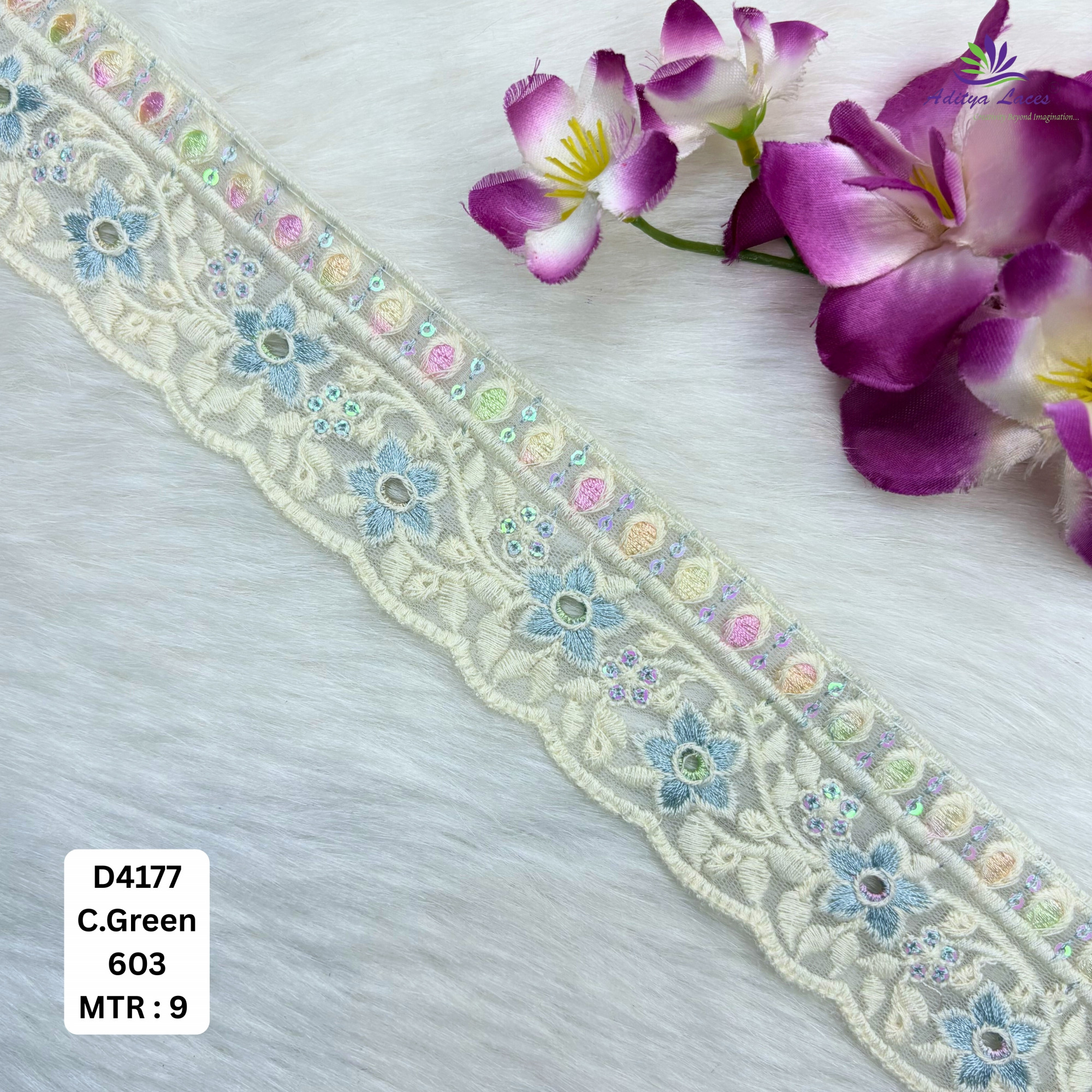 Dyeable Embroidery Lace Trim Designer Saree Border Bridal Beads Lace Decorative Fashion Trim
