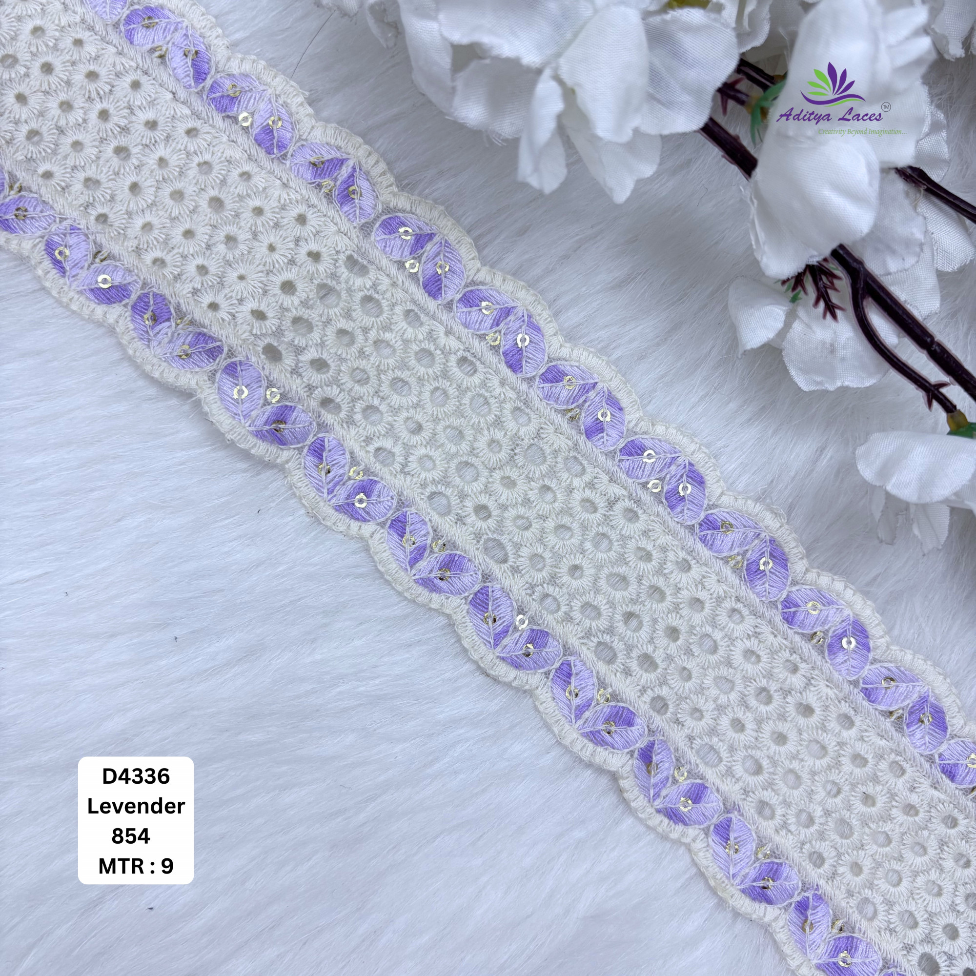 Classic Dyable Lace Border for Saree Bridal Ethnic Wear