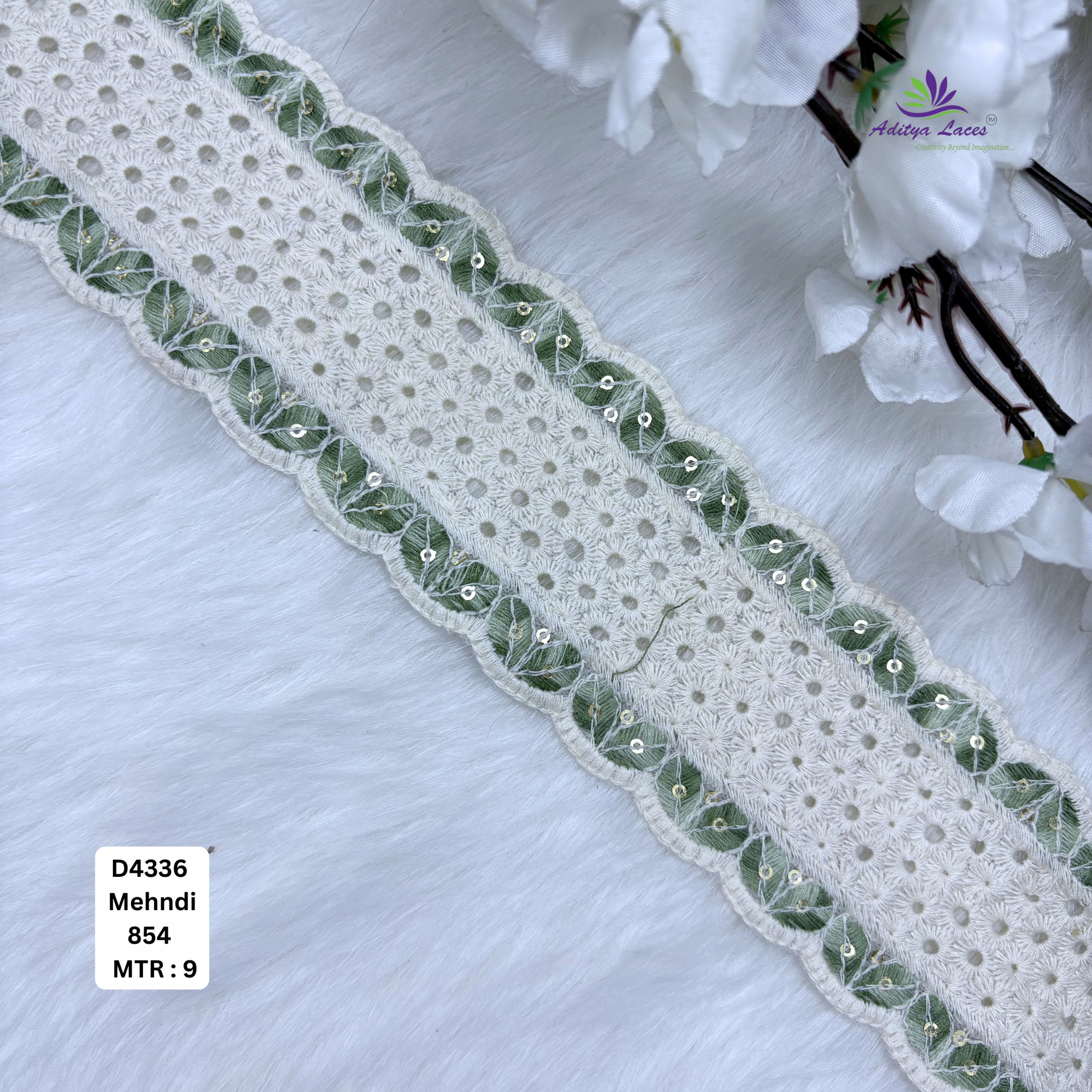 Classic Dyable Lace Border for Saree Bridal Ethnic Wear