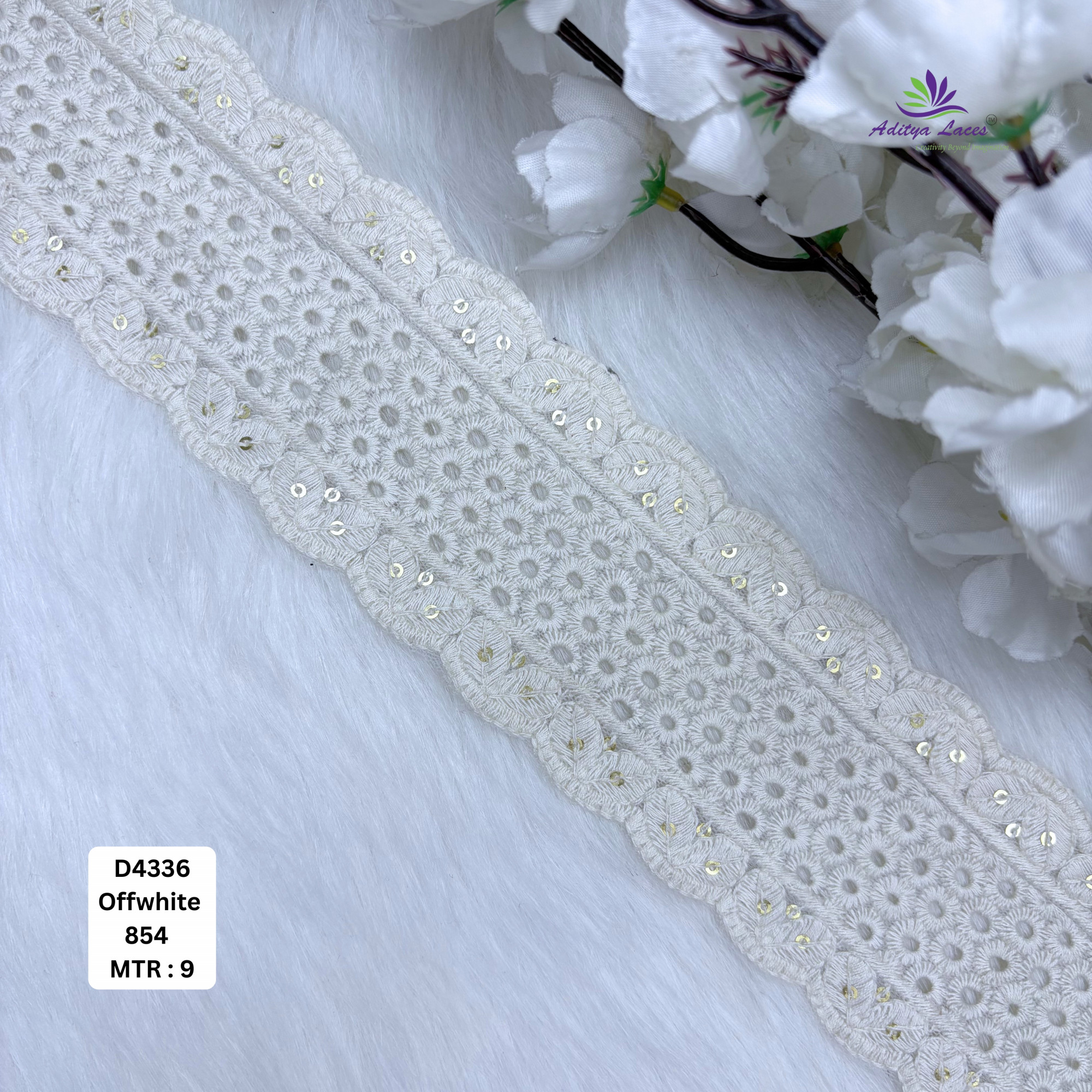 Classic Dyable Lace Border for Saree Bridal Ethnic Wear