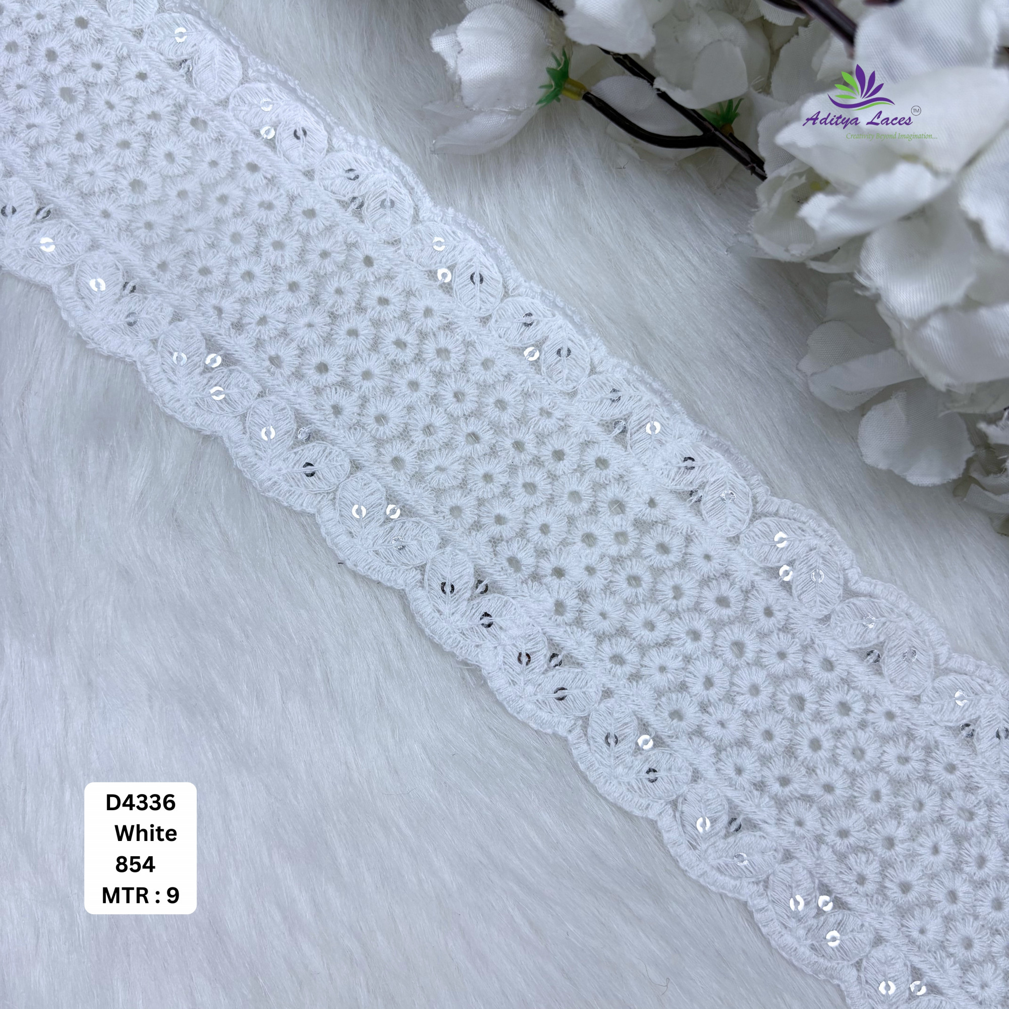 Classic Dyable Lace Border for Saree Bridal Ethnic Wear