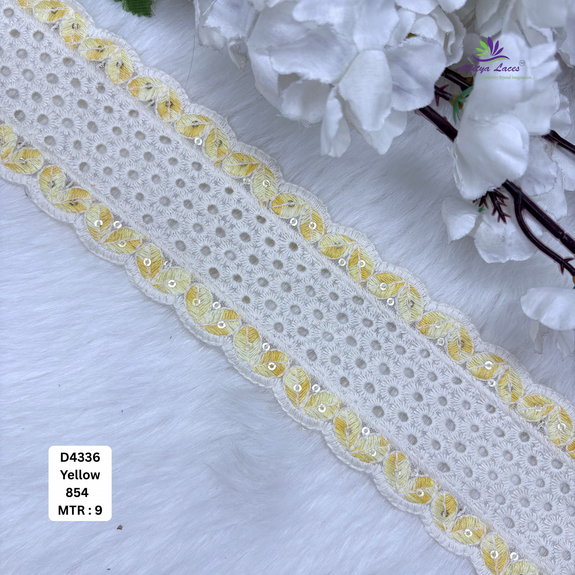 Classic Dyable Lace Border for Saree Bridal Ethnic Wear