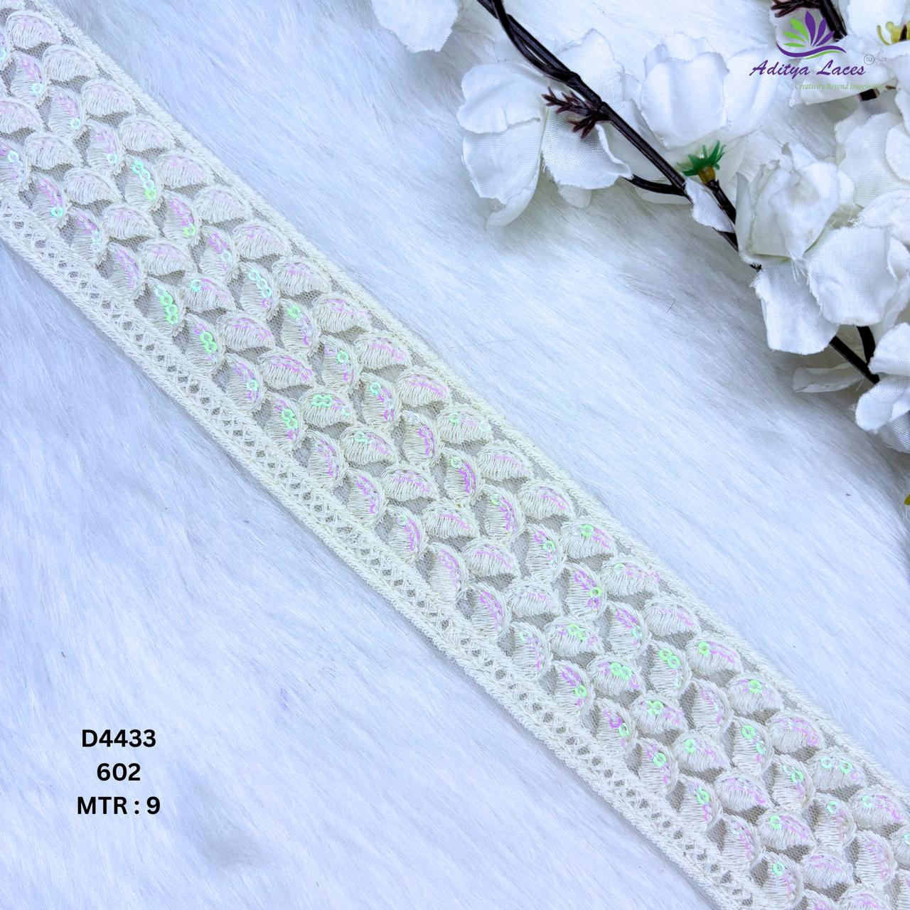 Luxury Dyable Lace Border for Saree Bridal Ethnic Wear