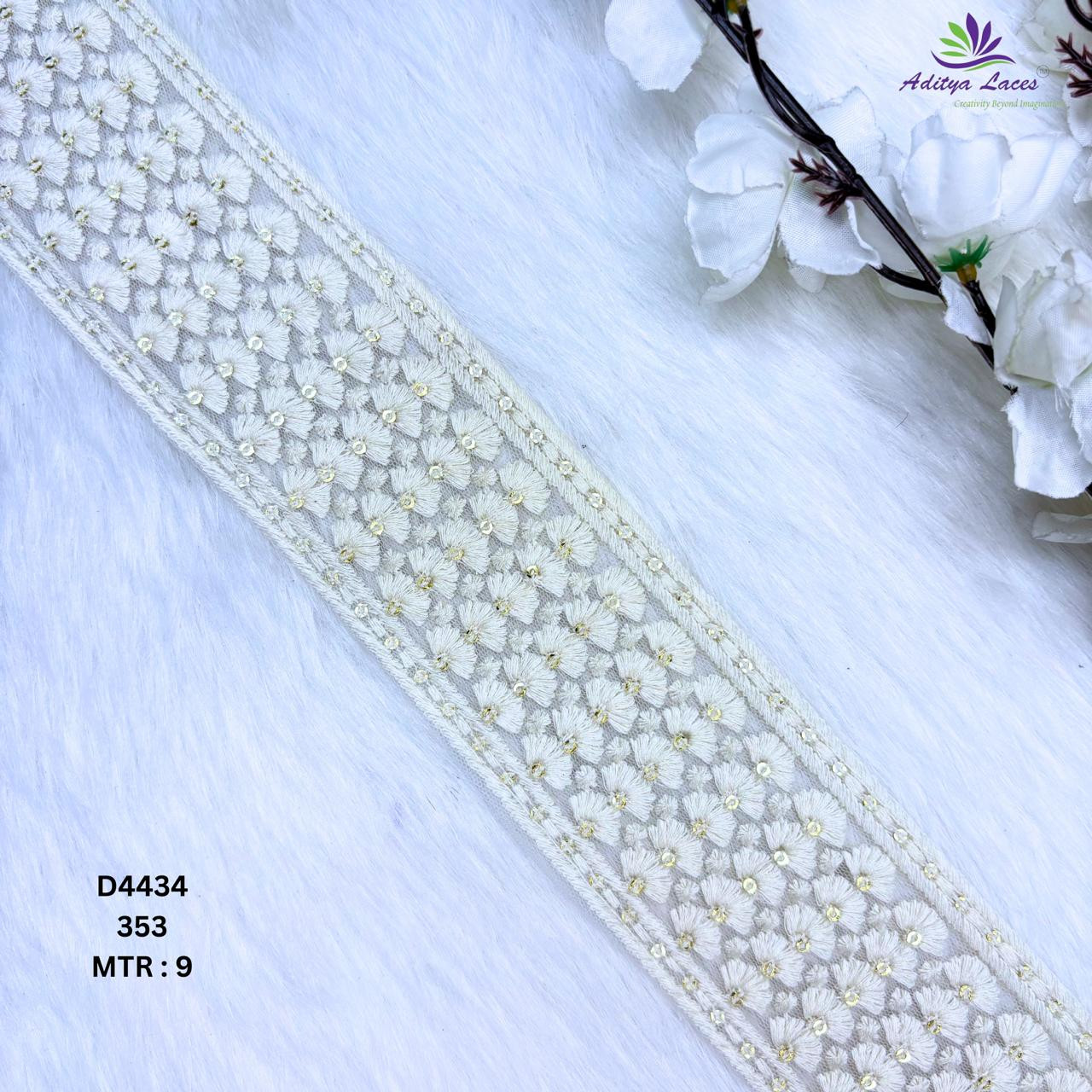 Designer Dyable Lace Border for Saree Bridal Ethnic Wear
