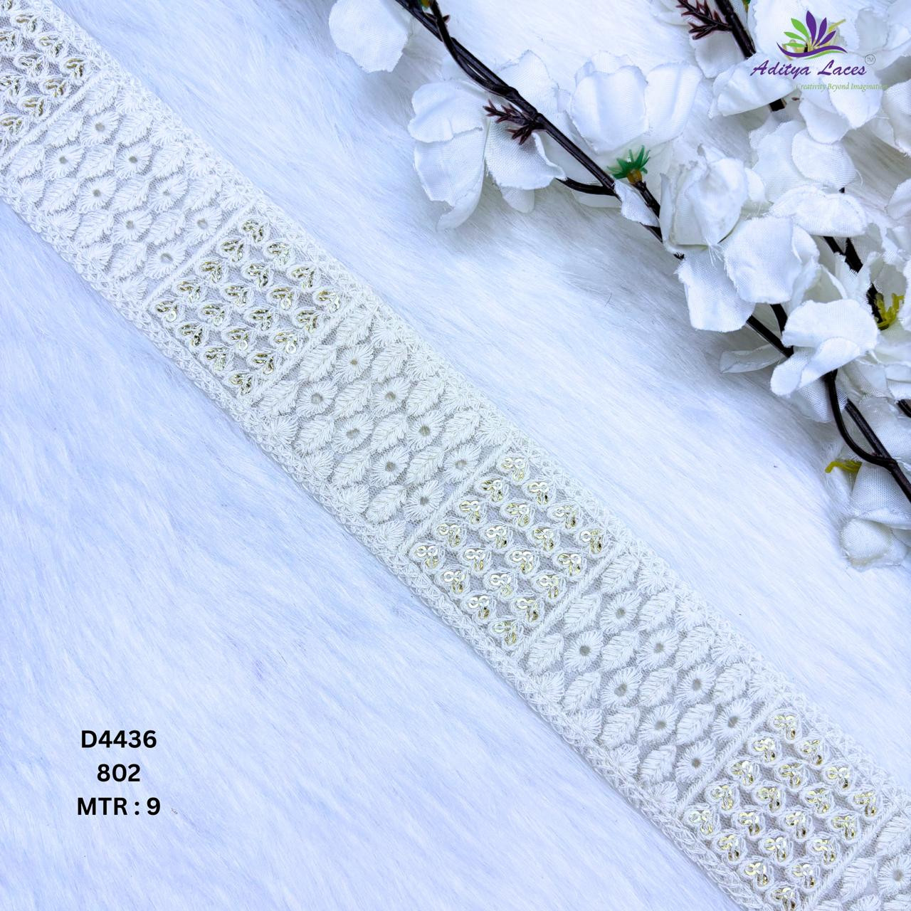 Premium Dyable Lace Border for Saree Bridal Ethnic Wear