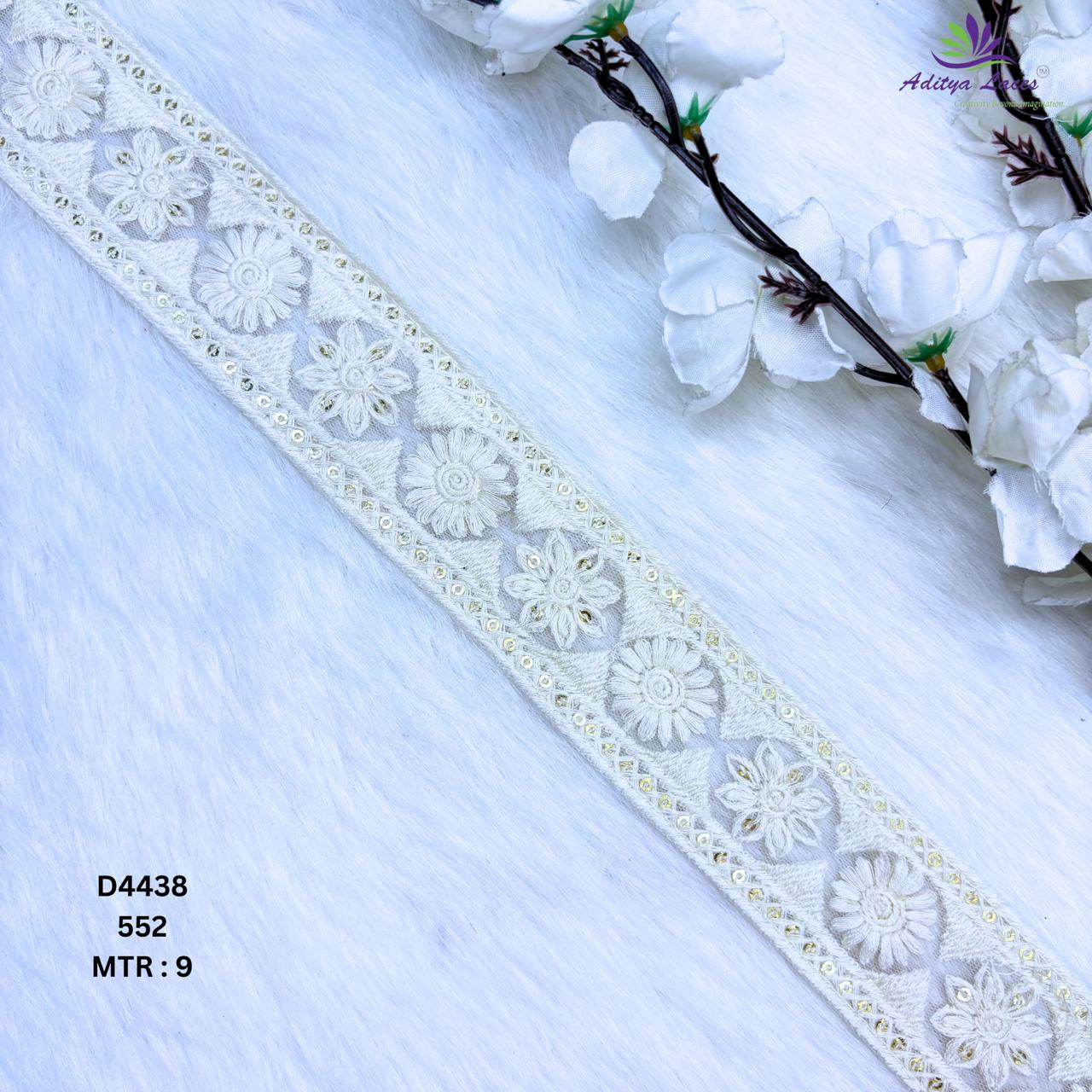 Luxury Dyable Lace Border for Saree Bridal Ethnic Wear