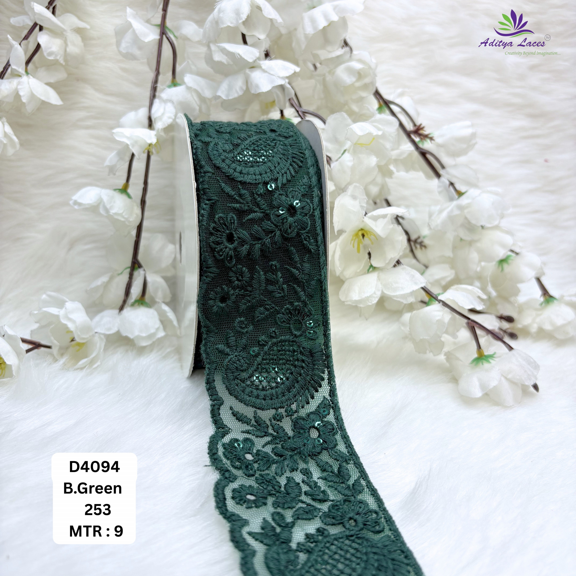Classic Dyable Lace Border for Saree Bridal Ethnic Wear