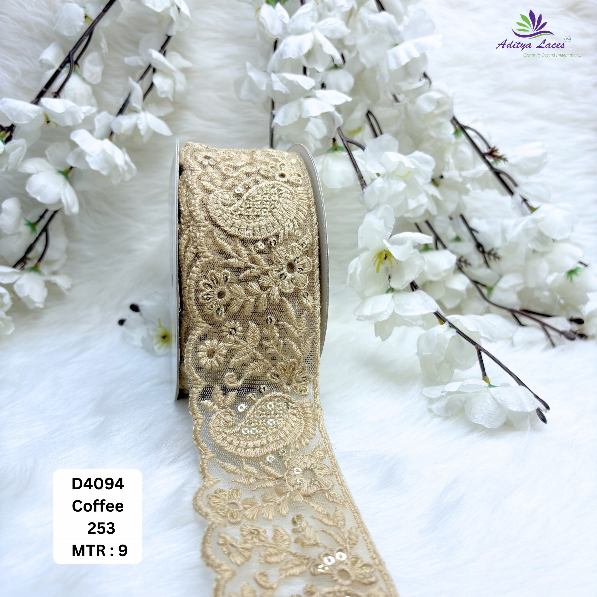 Classic Dyable Lace Border for Saree Bridal Ethnic Wear
