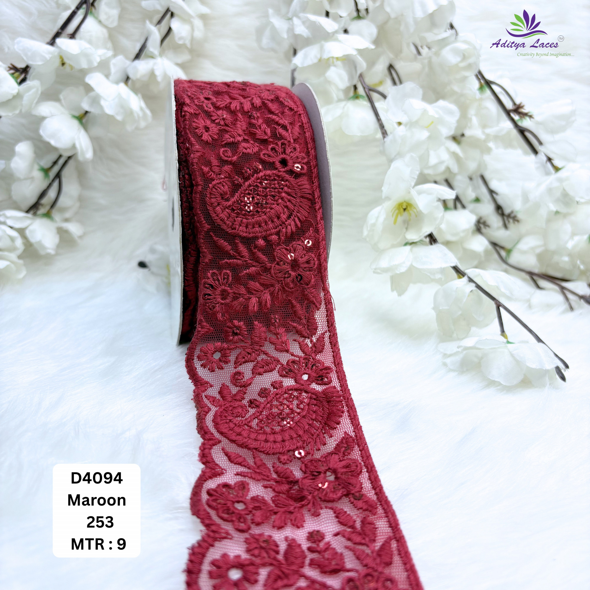 Classic Dyable Lace Border for Saree Bridal Ethnic Wear