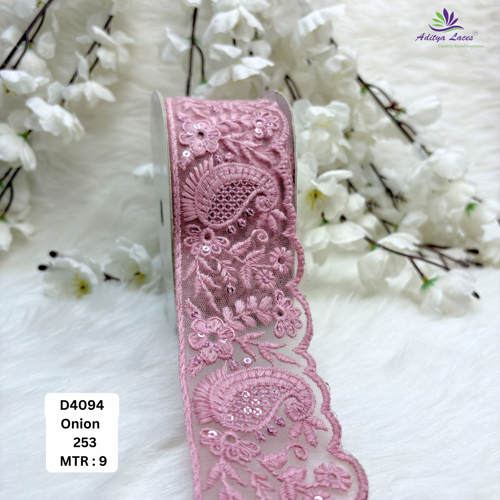 Classic Dyable Lace Border for Saree Bridal Ethnic Wear